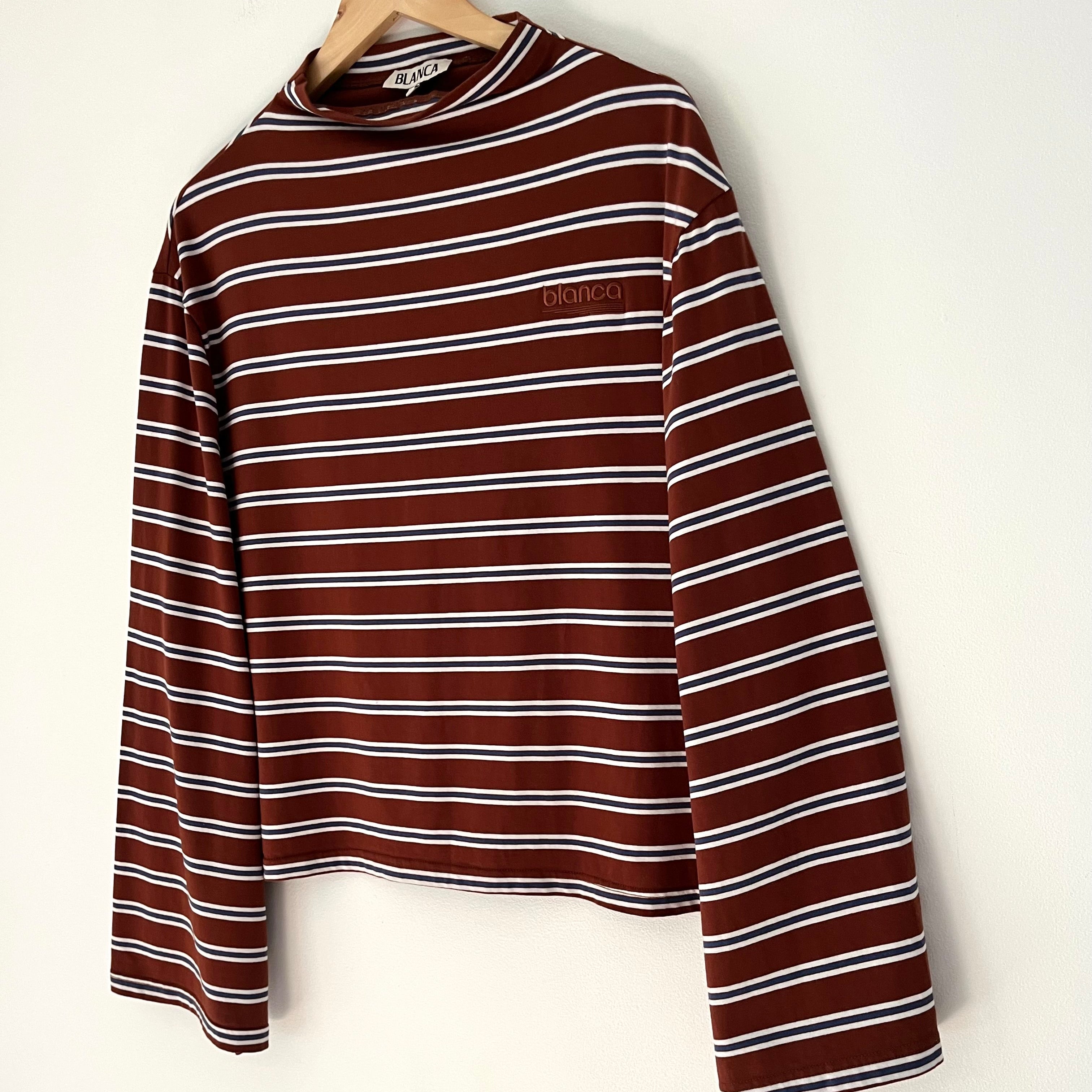 Blanca Striped Tee Size L.