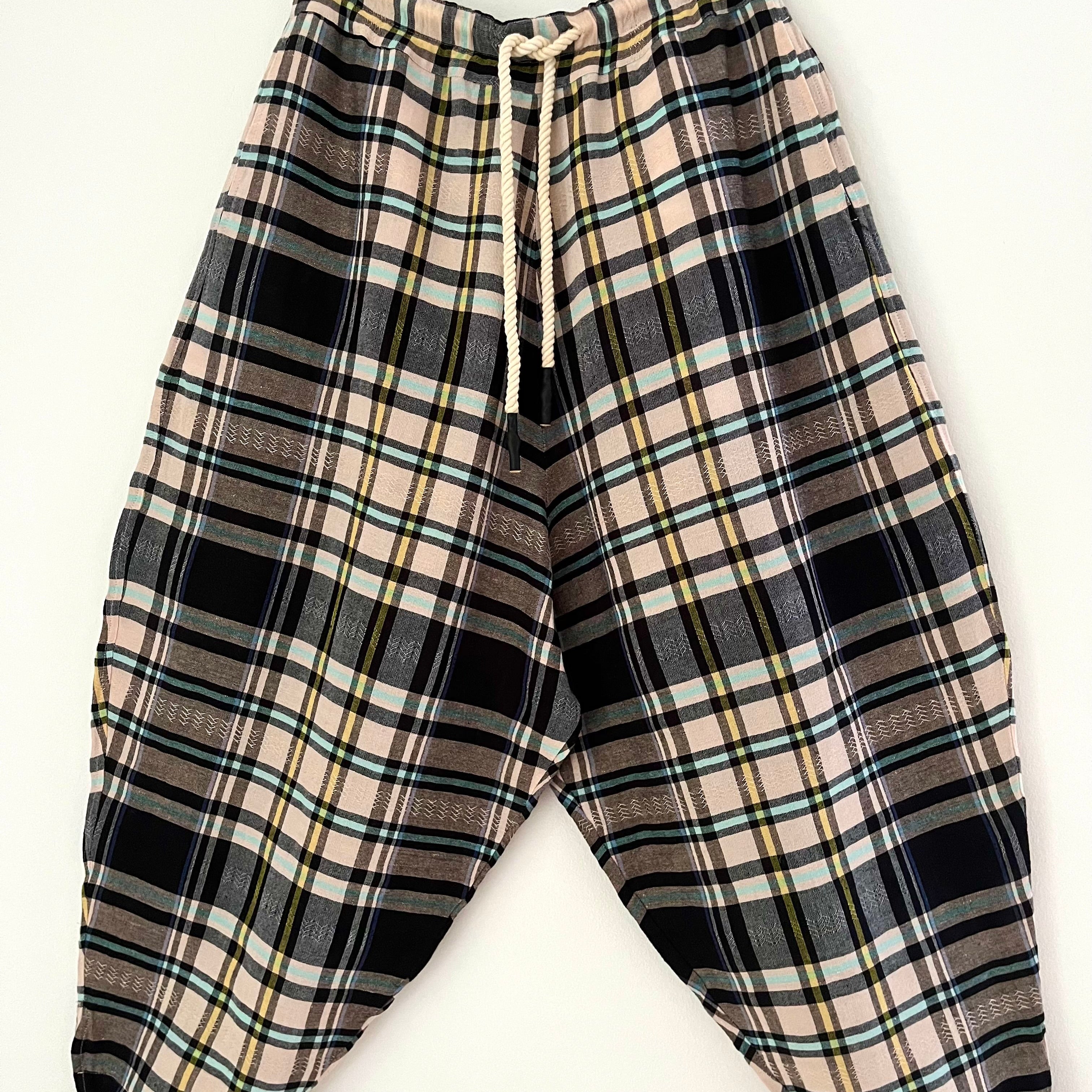 Bassike Checked Balloon Pants Size XS.