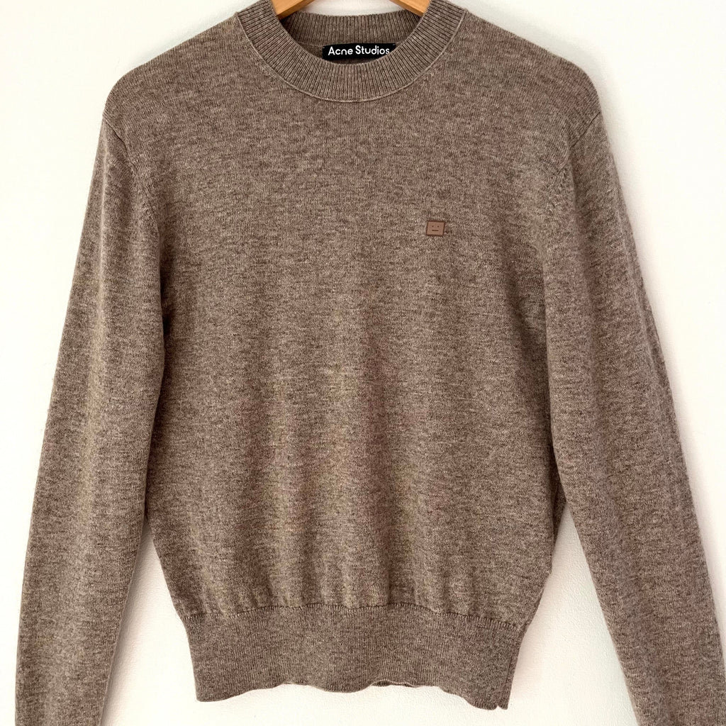 Acne Studios Wool Sweater in Grey Melange Size S.