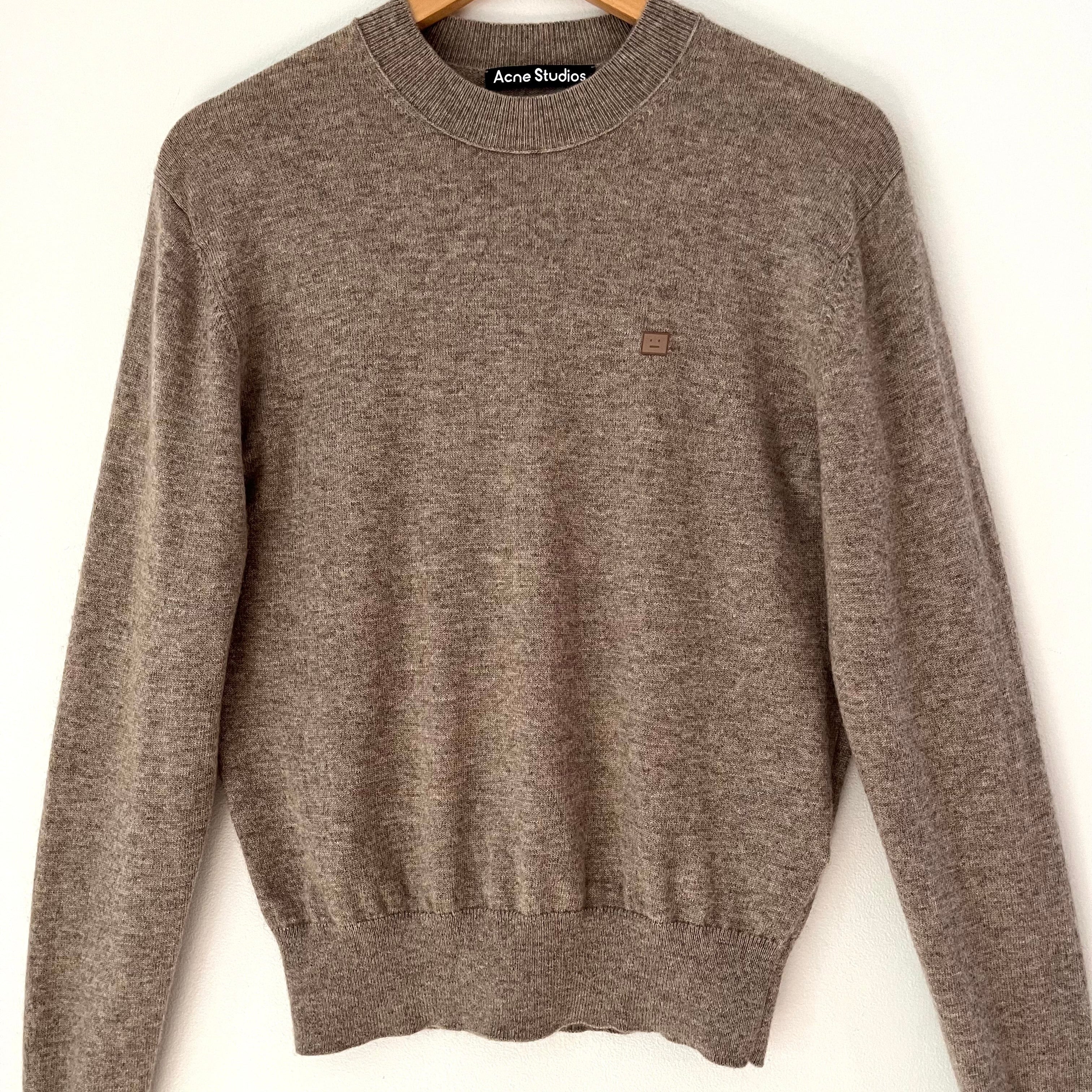 Acne Studios Wool Sweater in Grey Melange Size S.