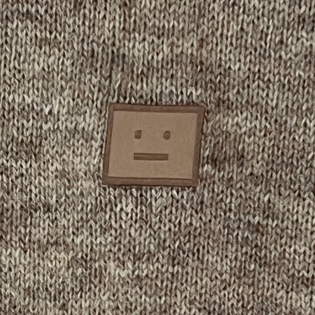 Acne Studios Wool Sweater in Grey Melange Size S.