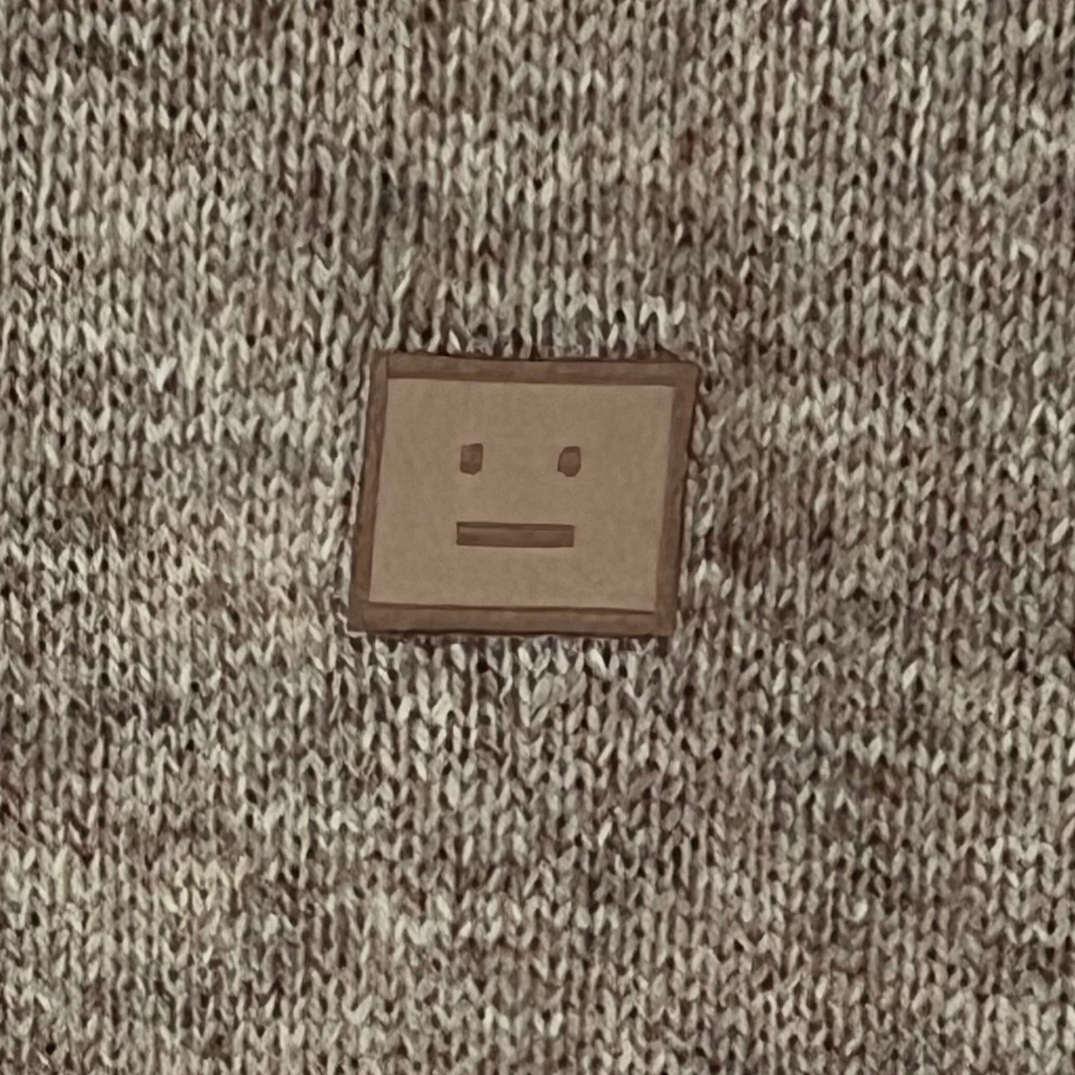Acne Studios Wool Sweater in Grey Melange Size S.