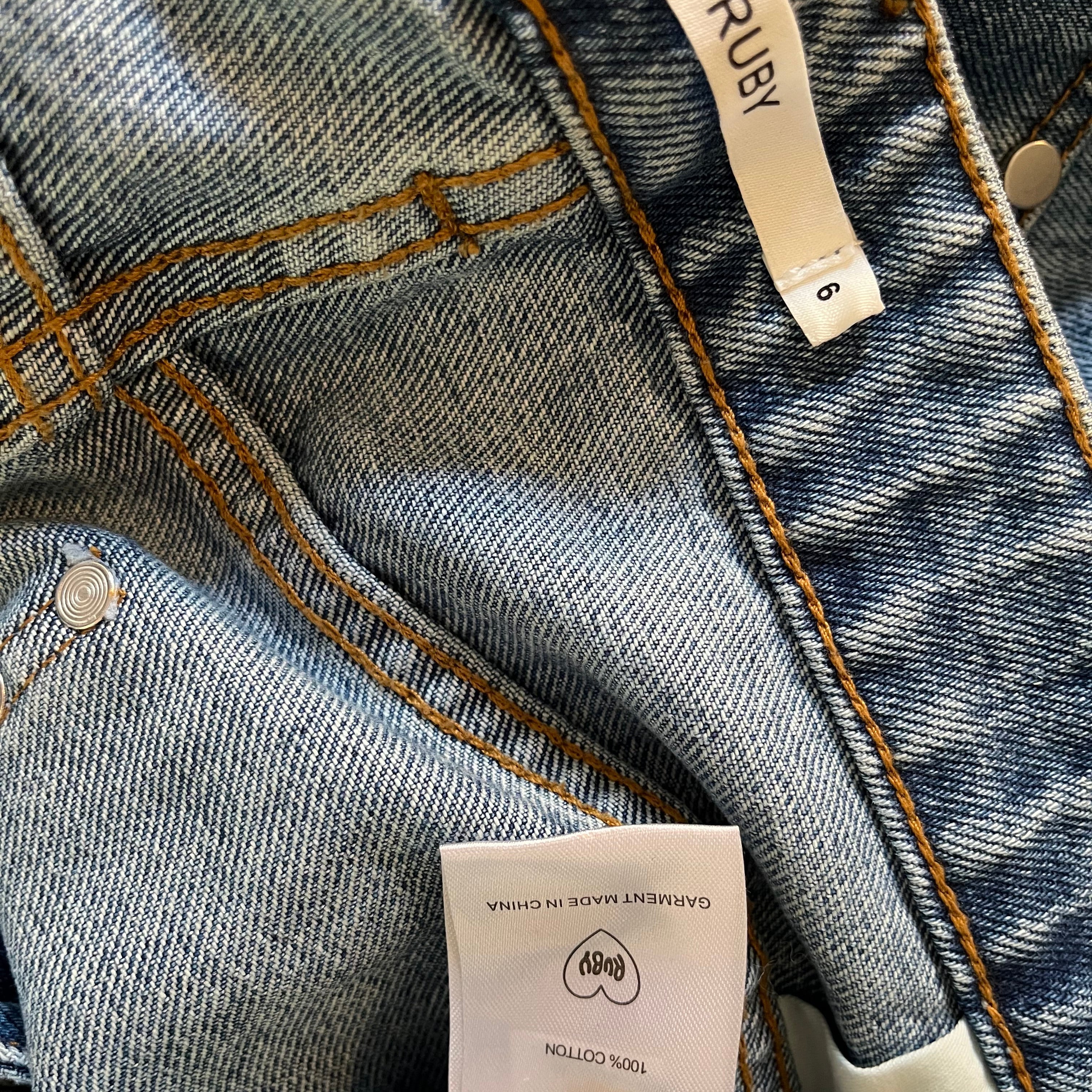 Ruby NZ ICON Studded Jeans Size AU6.