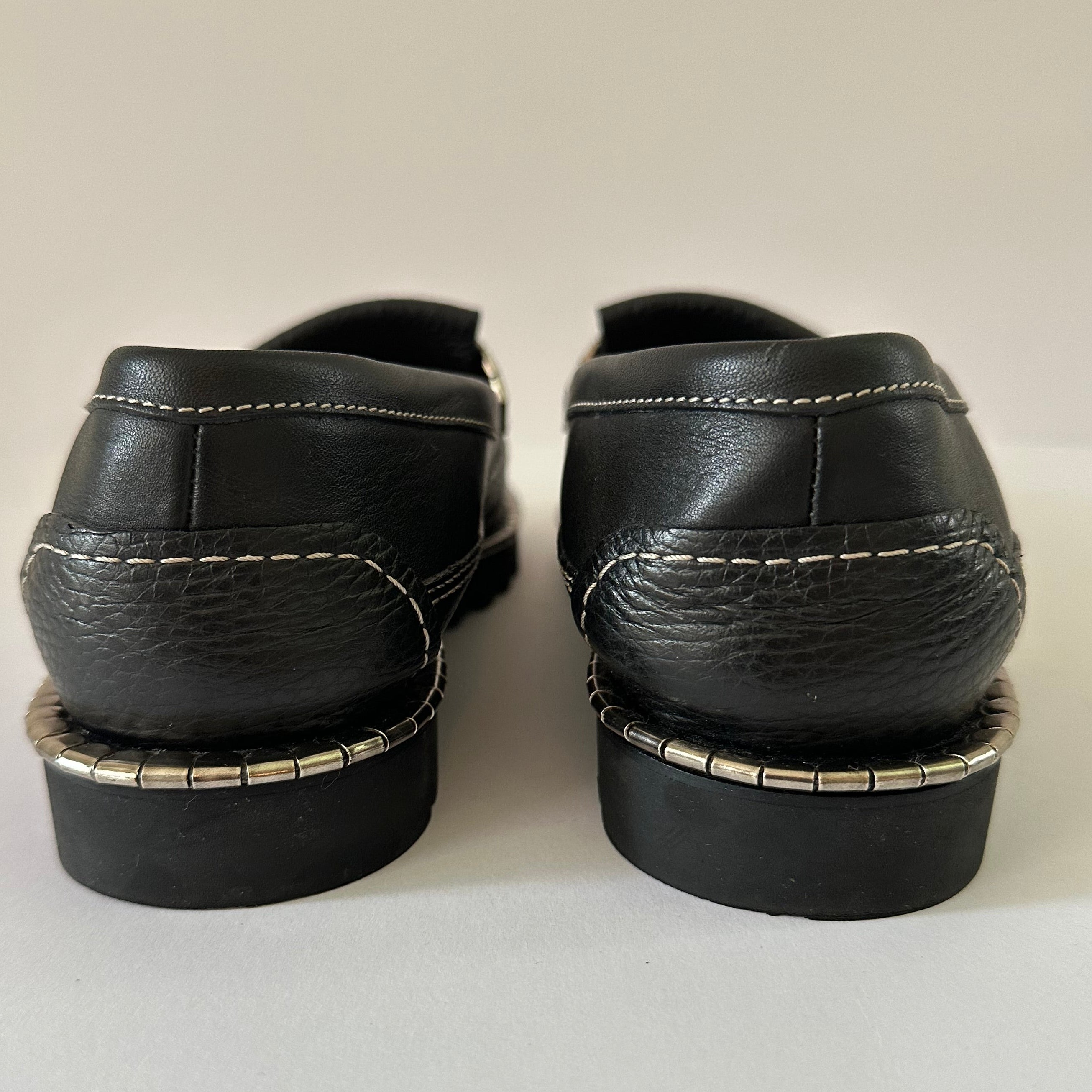 Chloé Black Idol Metallic Coin Loafers Size 38/UK5/US7.5.