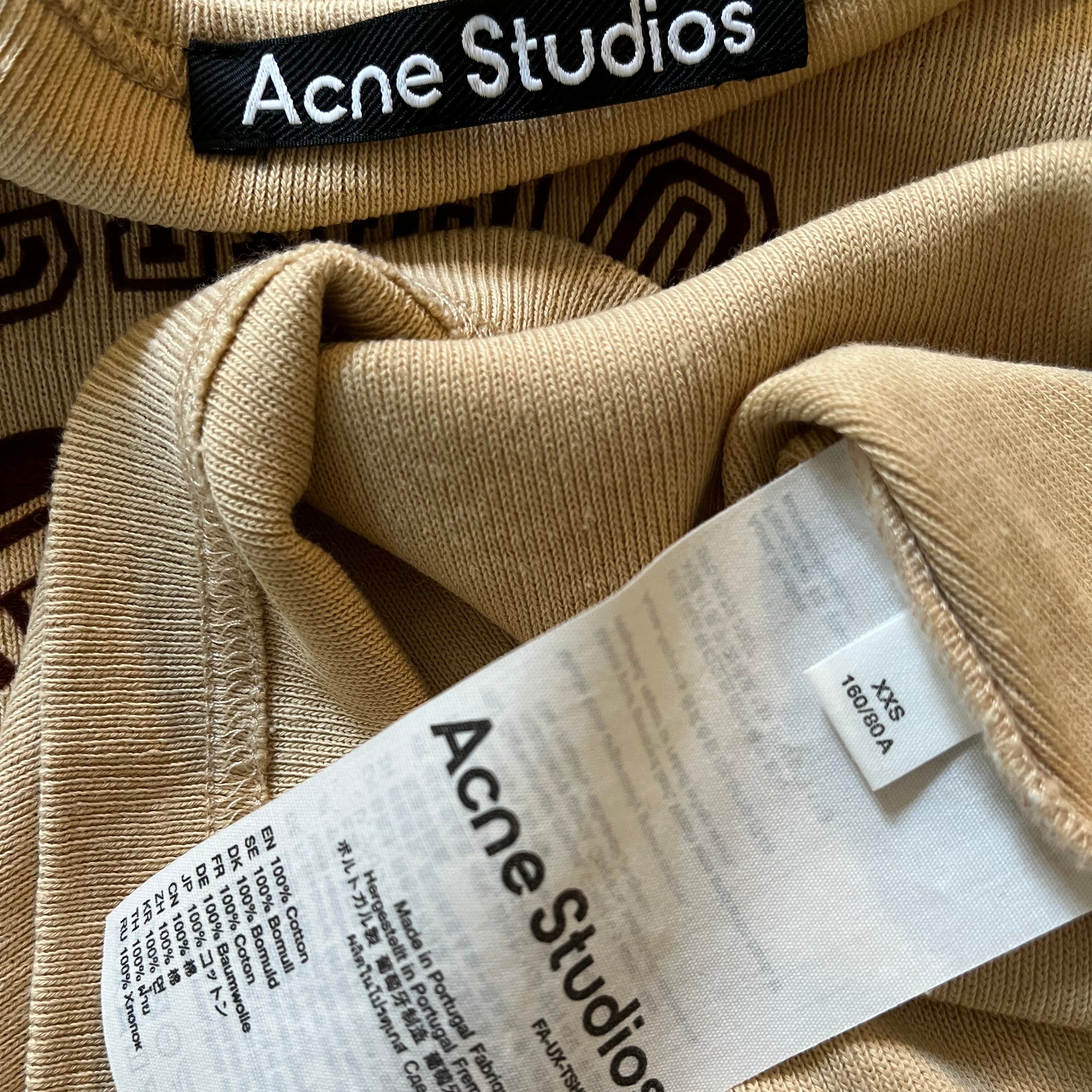 Acne Studios LOGO T-shirt Size XXS.