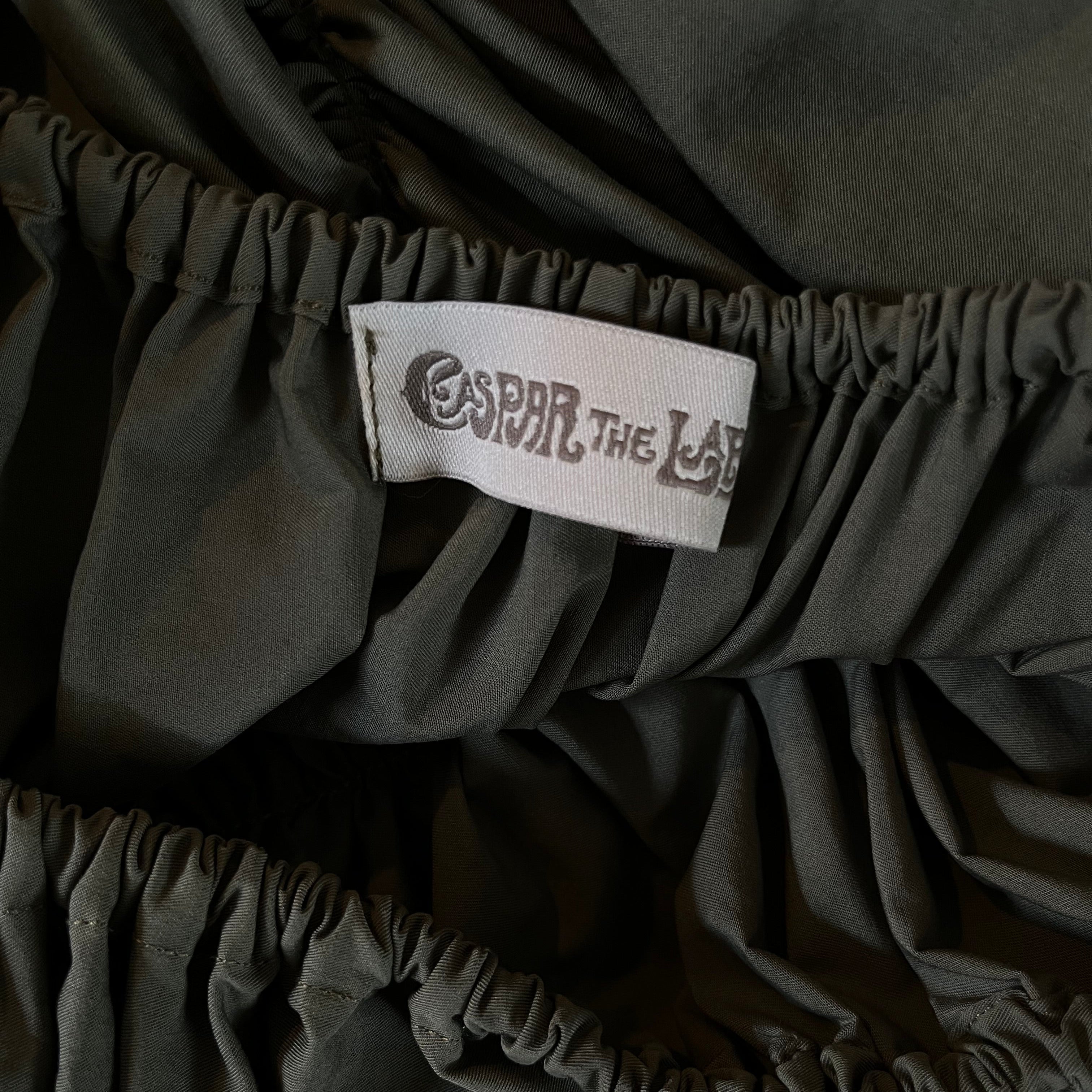 Caspar The Label VENUS Maxi Skirt in Green Size XS/S.