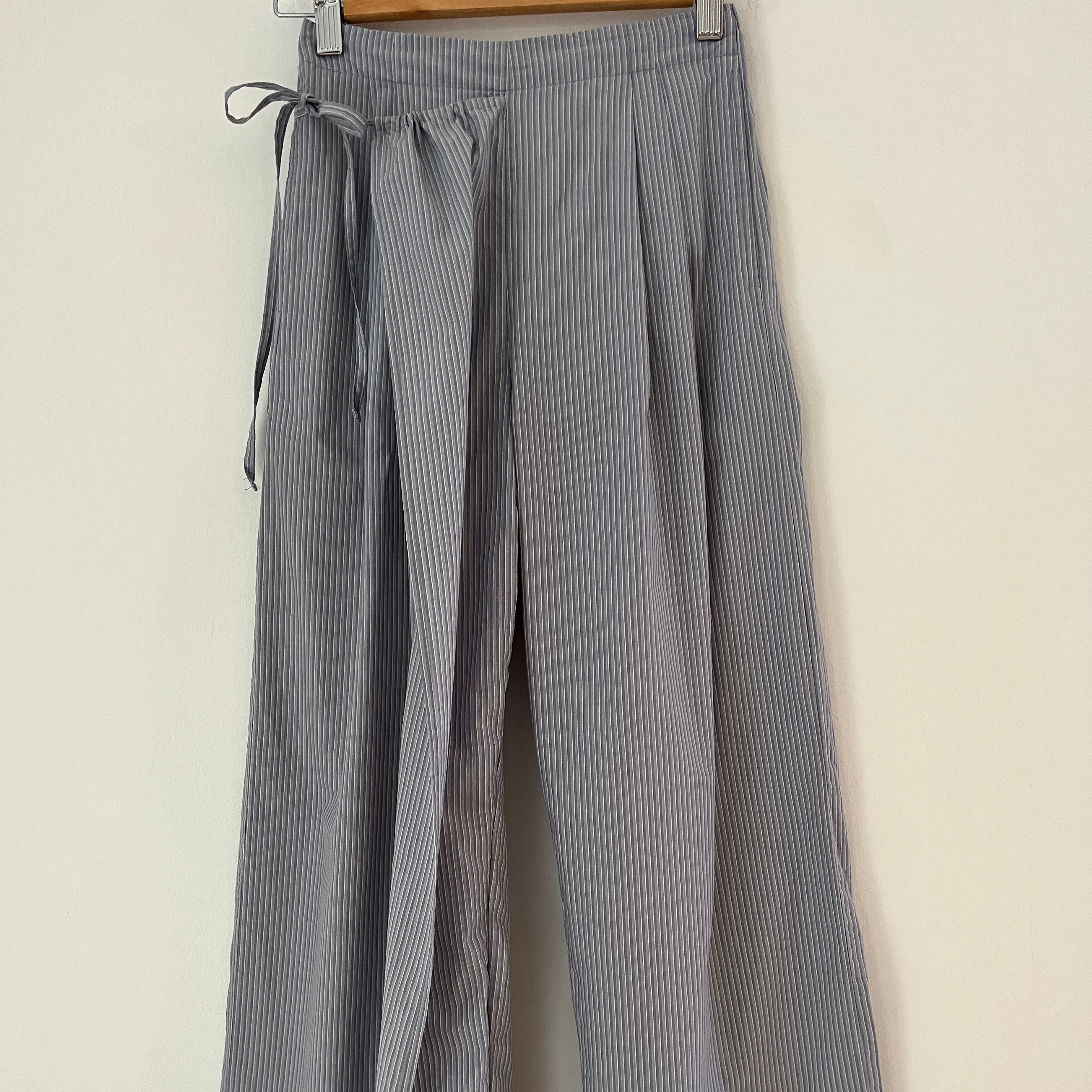 Deiji Studios DOUBLE LAYER Pants in Sky Stripe Size XXS.