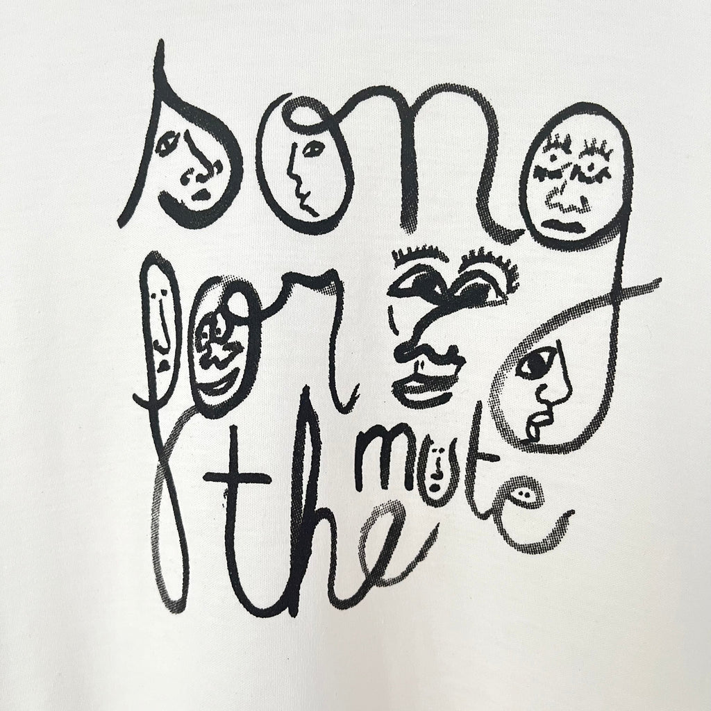 Song For The Mute BNWT SCRIPT Front Split Tee Size S.