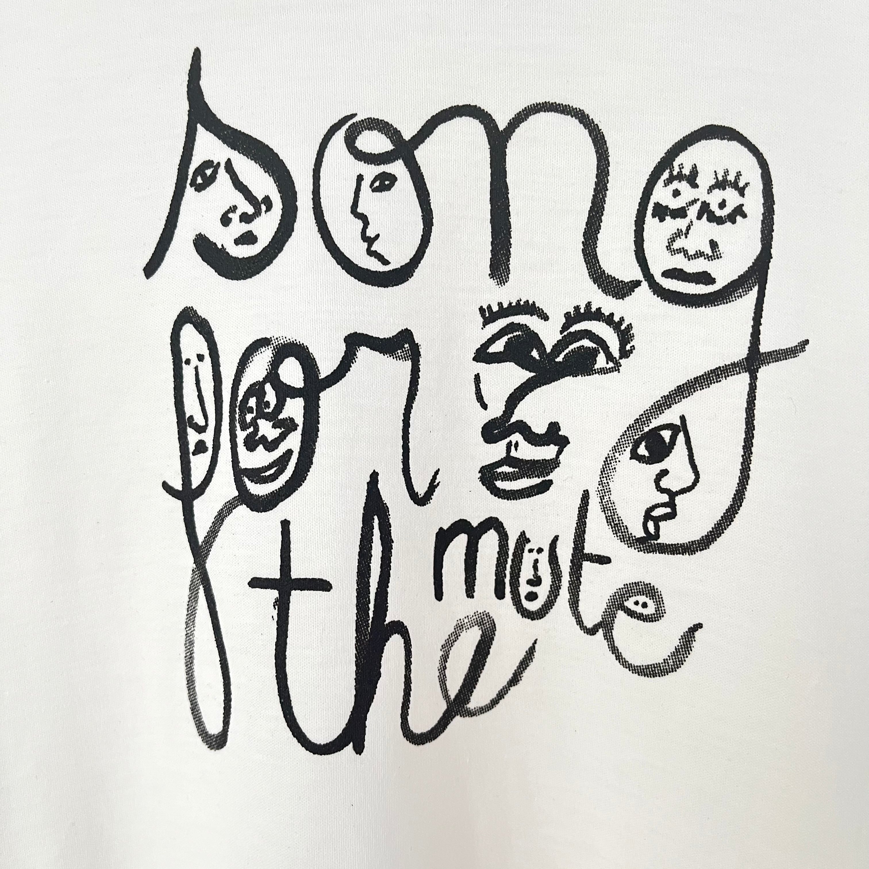Song For The Mute BNWT SCRIPT Front Split Tee Size S.