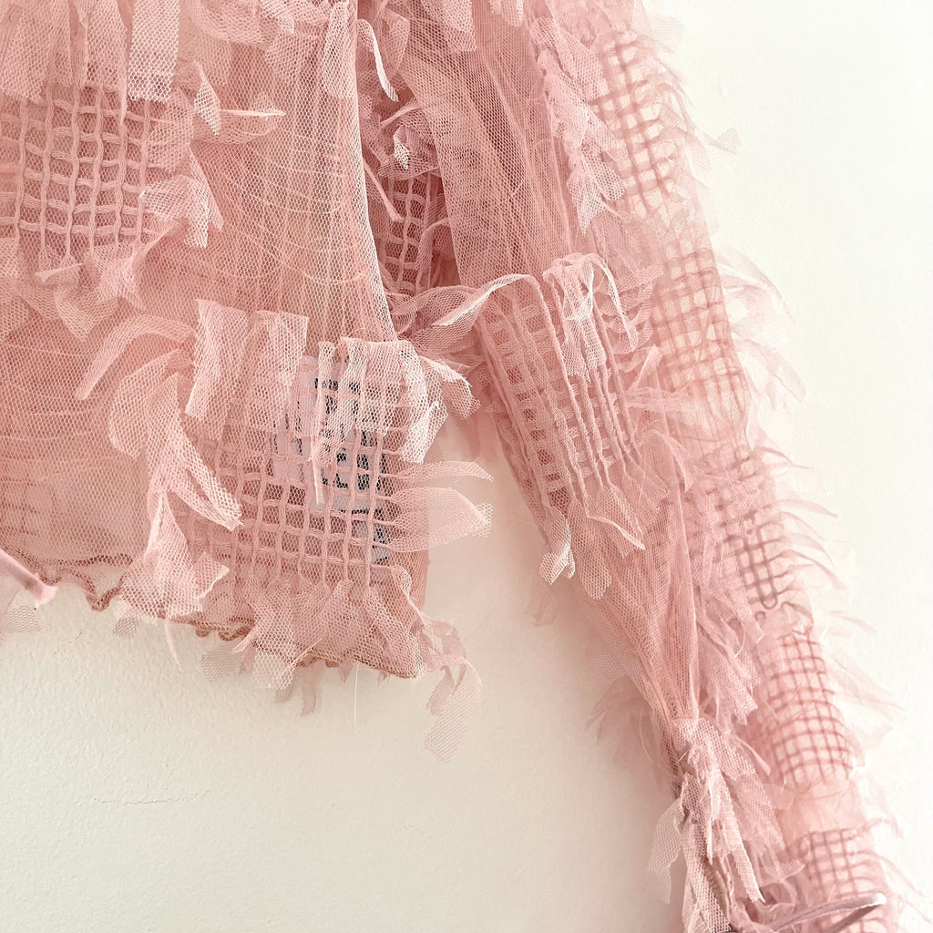 Après Studios CHI CHI Baby Pink Tie Front Top.