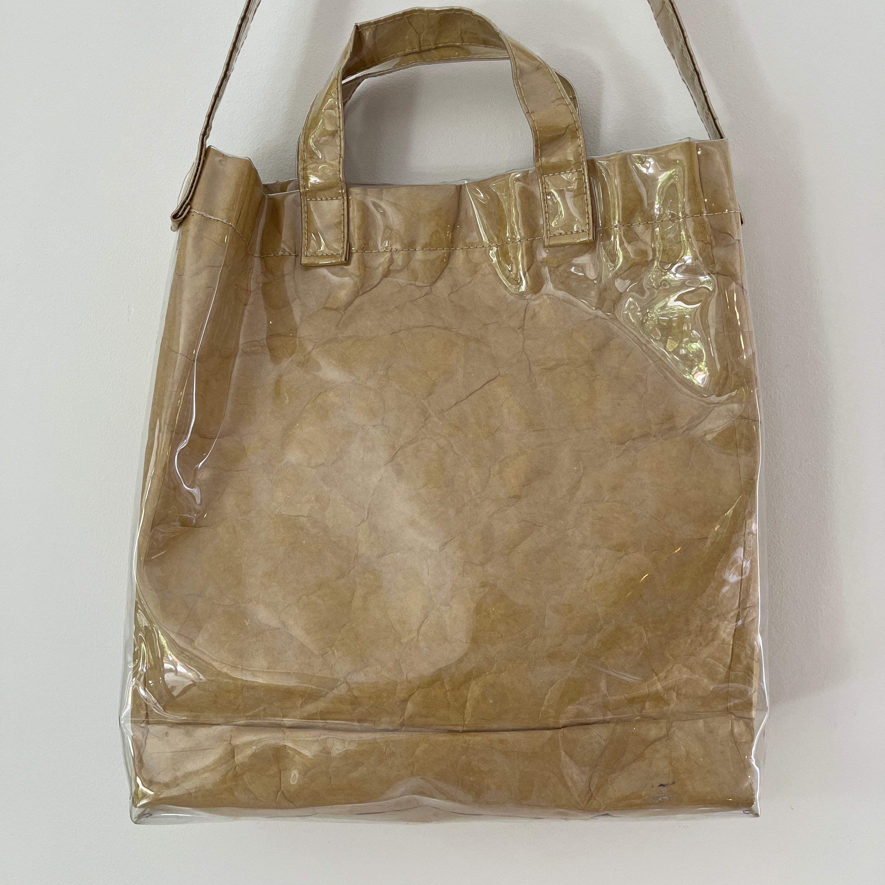 Comme des Garçons SHIRT PVC Paper Tote Bag.