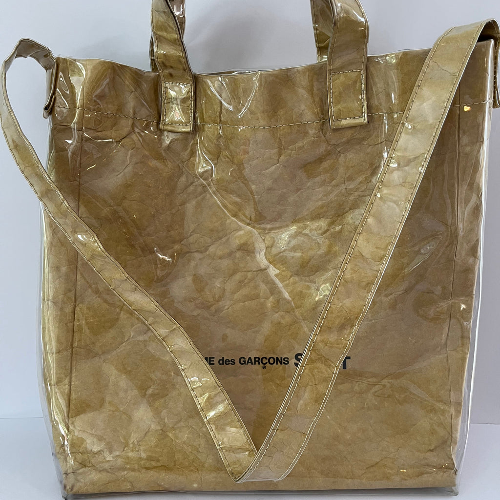 Comme des Garçons SHIRT PVC Paper Tote Bag.