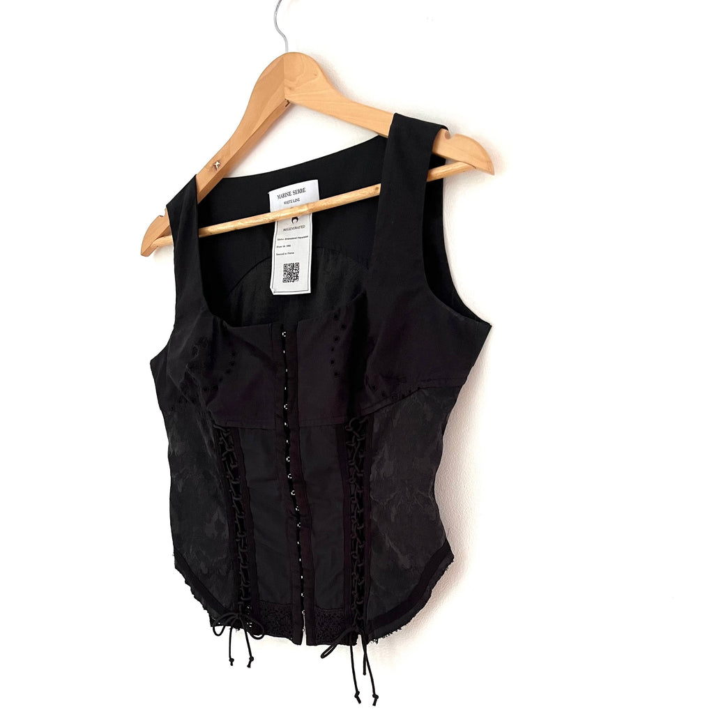 Marine Serre Household Linen Bustier Size FR40/AU12/M.
