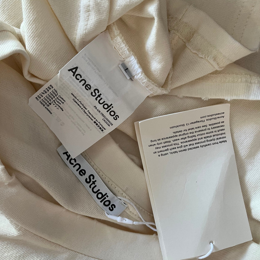 ACNE Studios BNWT LAYERED Print Tee in Off White Size L.