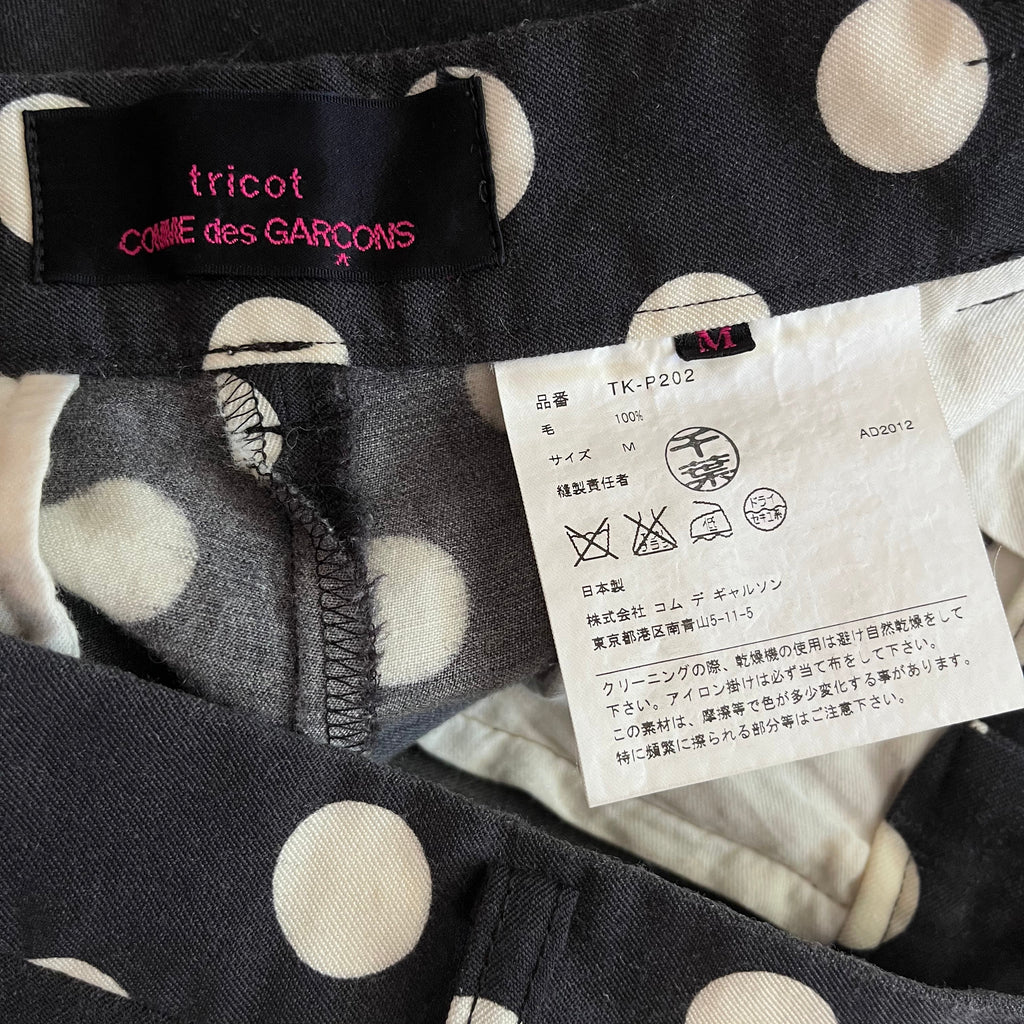 Comme Des Garçons Tricot Polka Dot Trousers.