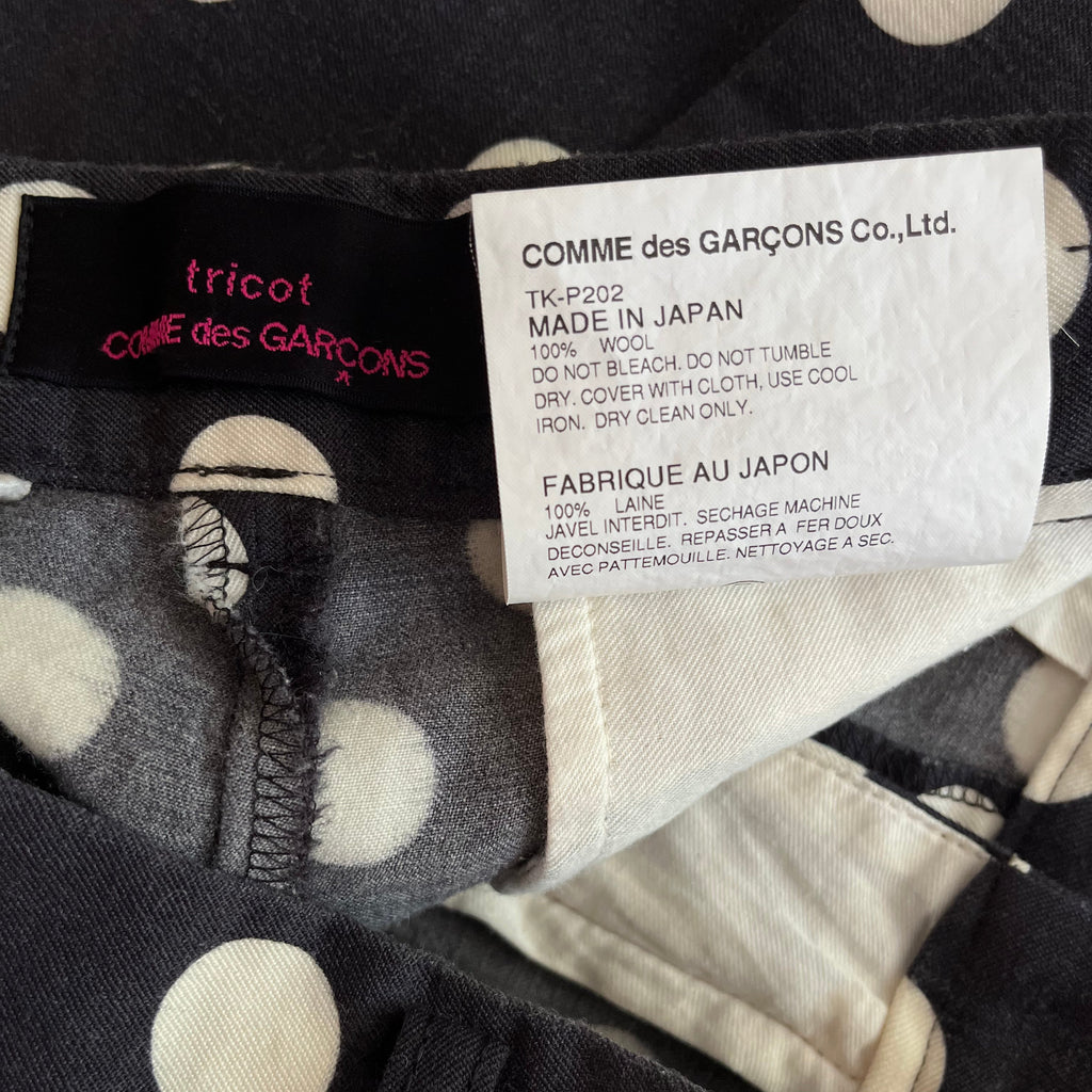 Comme Des Garçons Tricot Polka Dot Trousers.