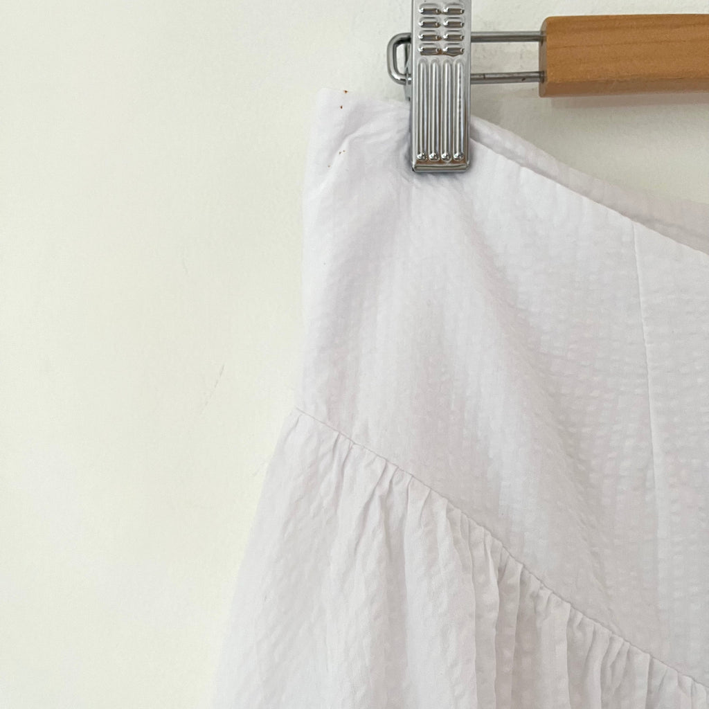 Peachy Den DEBA Seersucker Midi Skirt Size M.