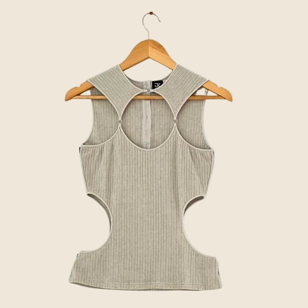 J.Kim LATTICE Tank Top in Grey Size XS.