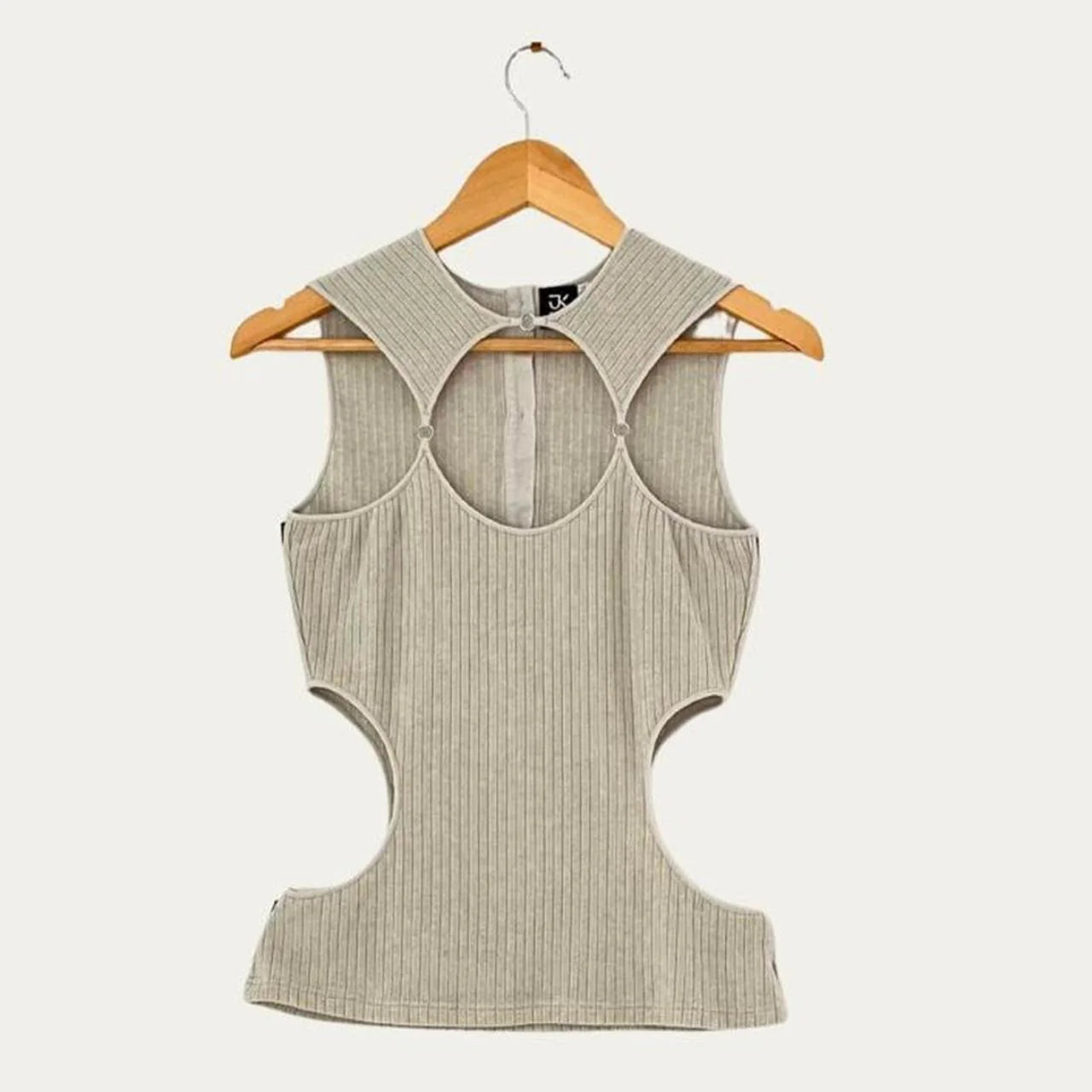 J.Kim LATTICE Tank Top in Grey Size XS.