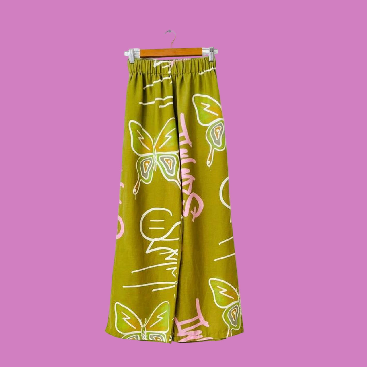 Summi Summi Linen Pants in Grafiti Butterfly.