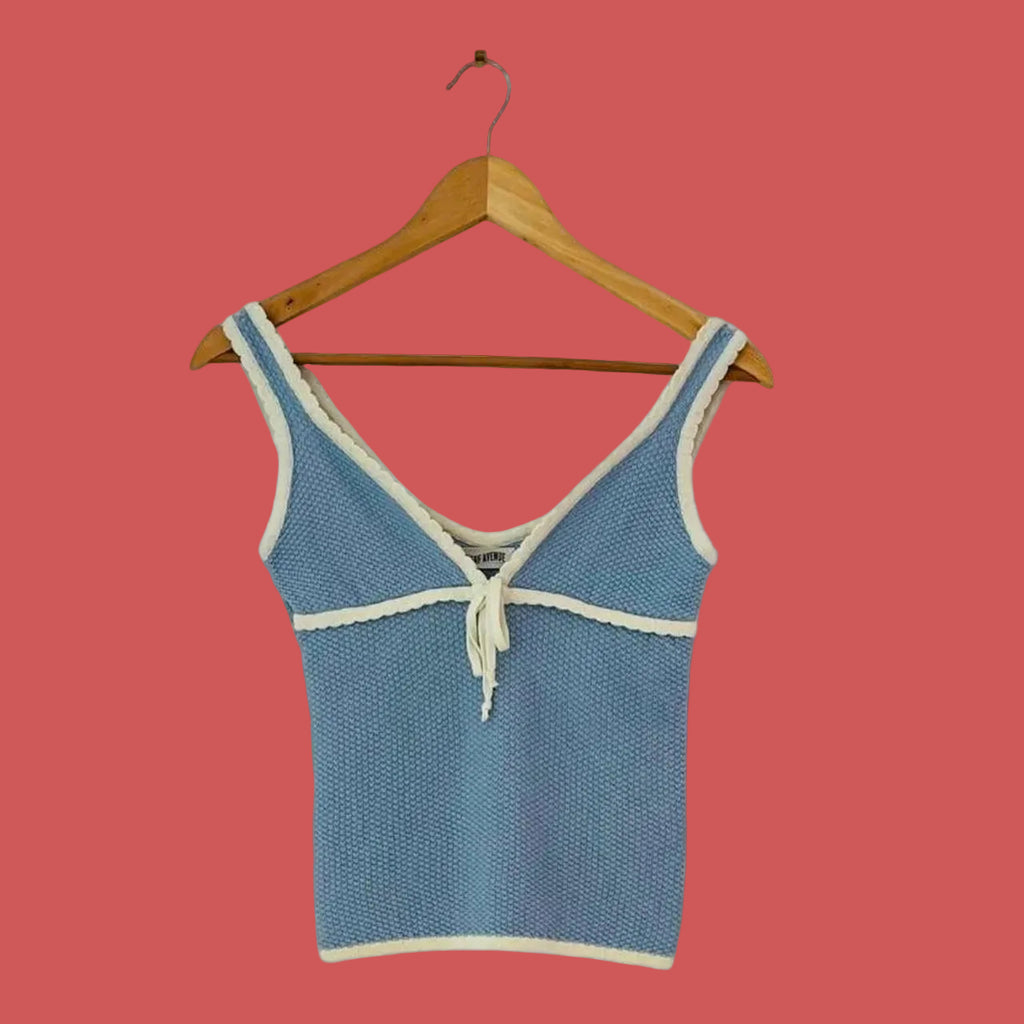 Djerf Avenue AMORINI Tank Top in Blue.