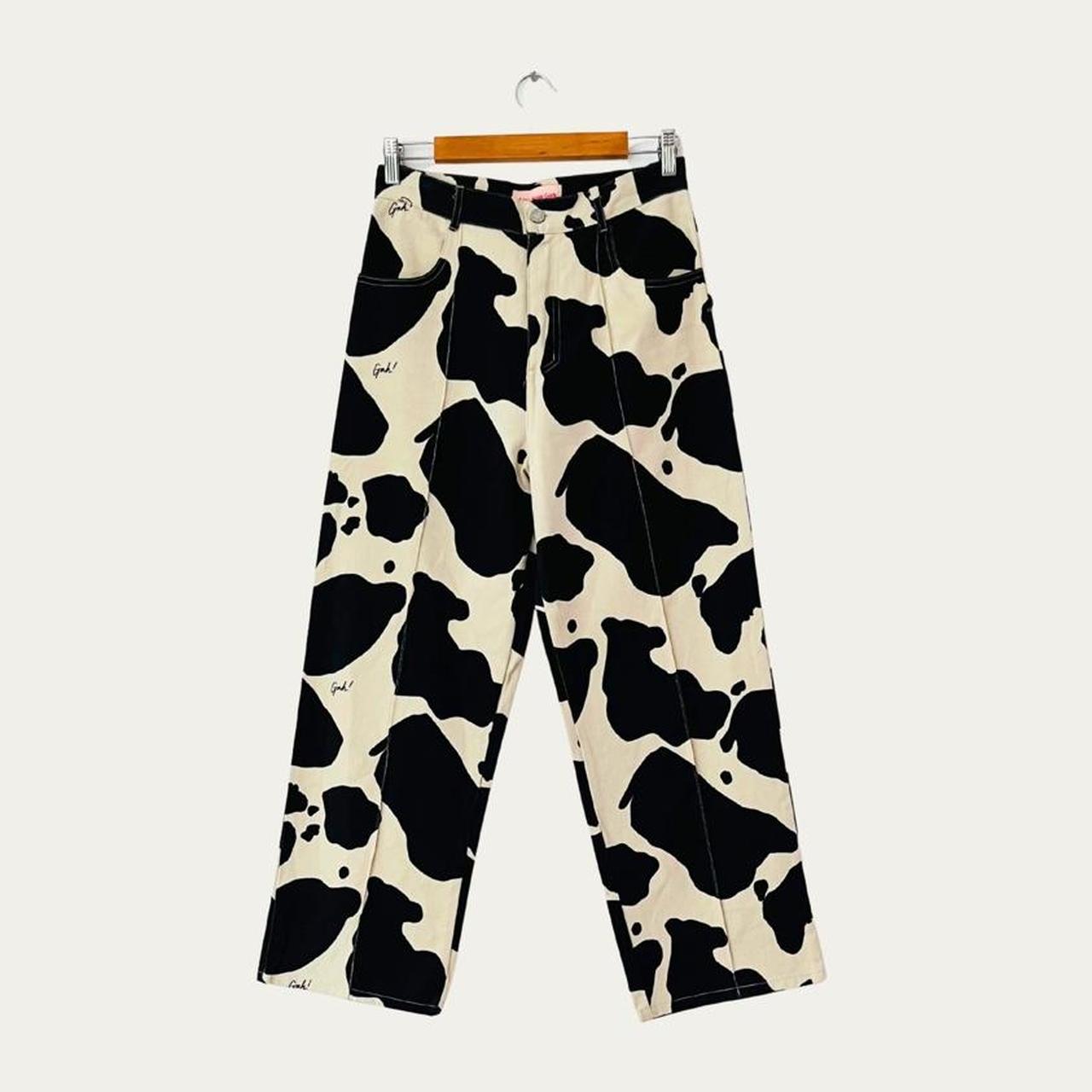 Lisa Says Gah ROBYN Jeans in Cow Print.