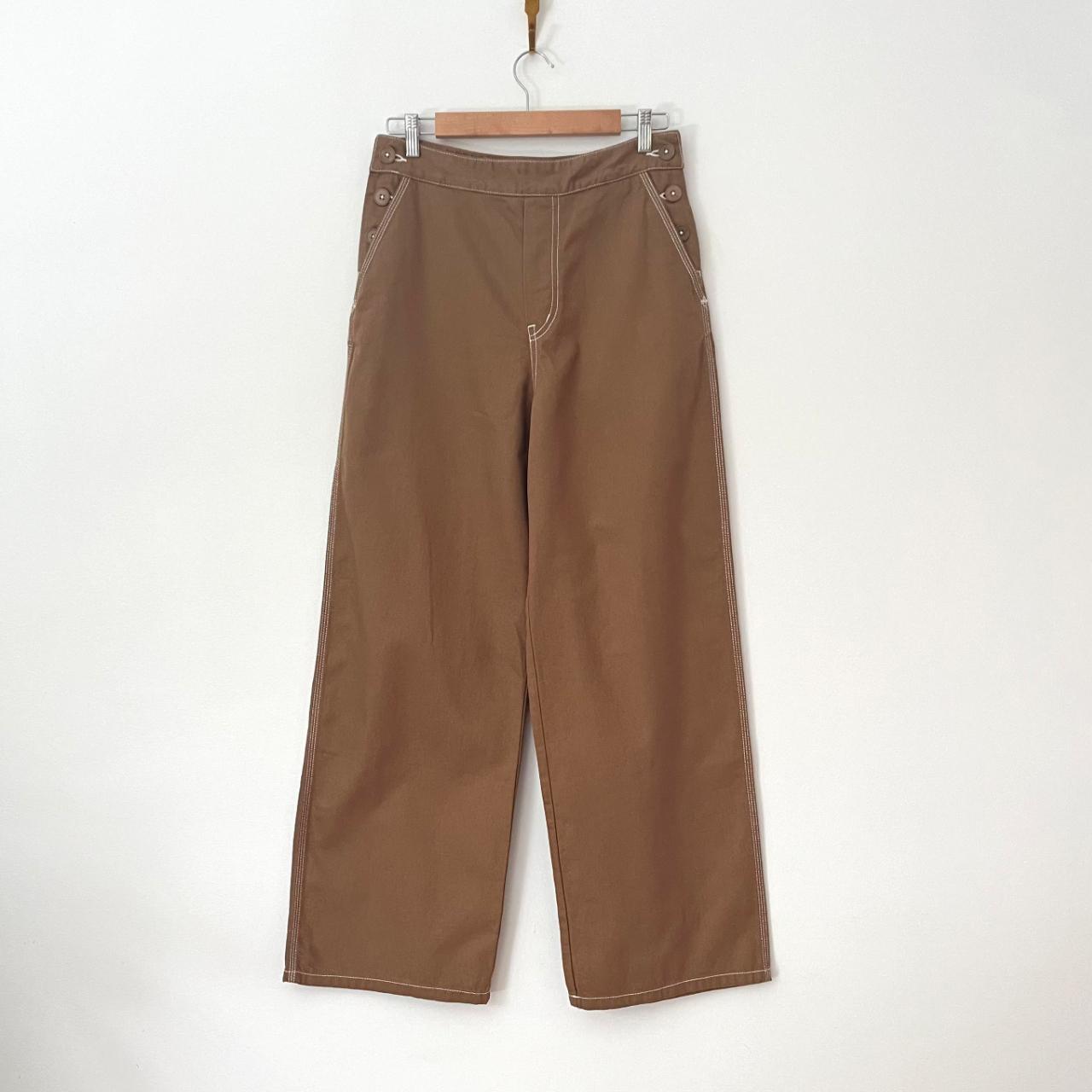 Kowtow BNWT DUNGAREE Jeans in Earth Denim Size M.