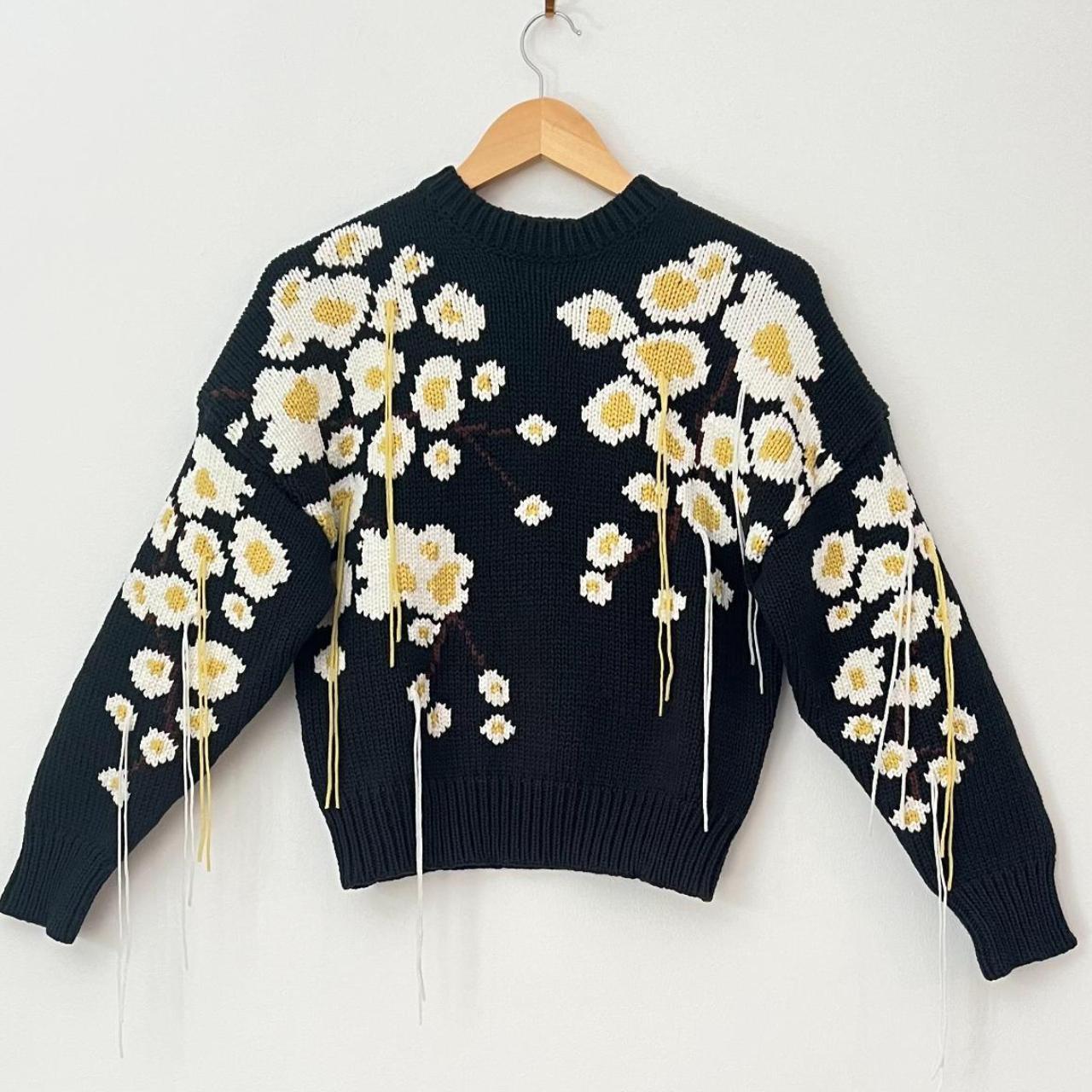 Enföld WINTER SAKURA Knit in Dark Green.