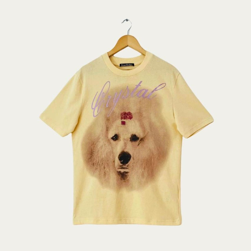 Acne Studios EXFORD Dog-Print Cotton-Jersey T-shirt.