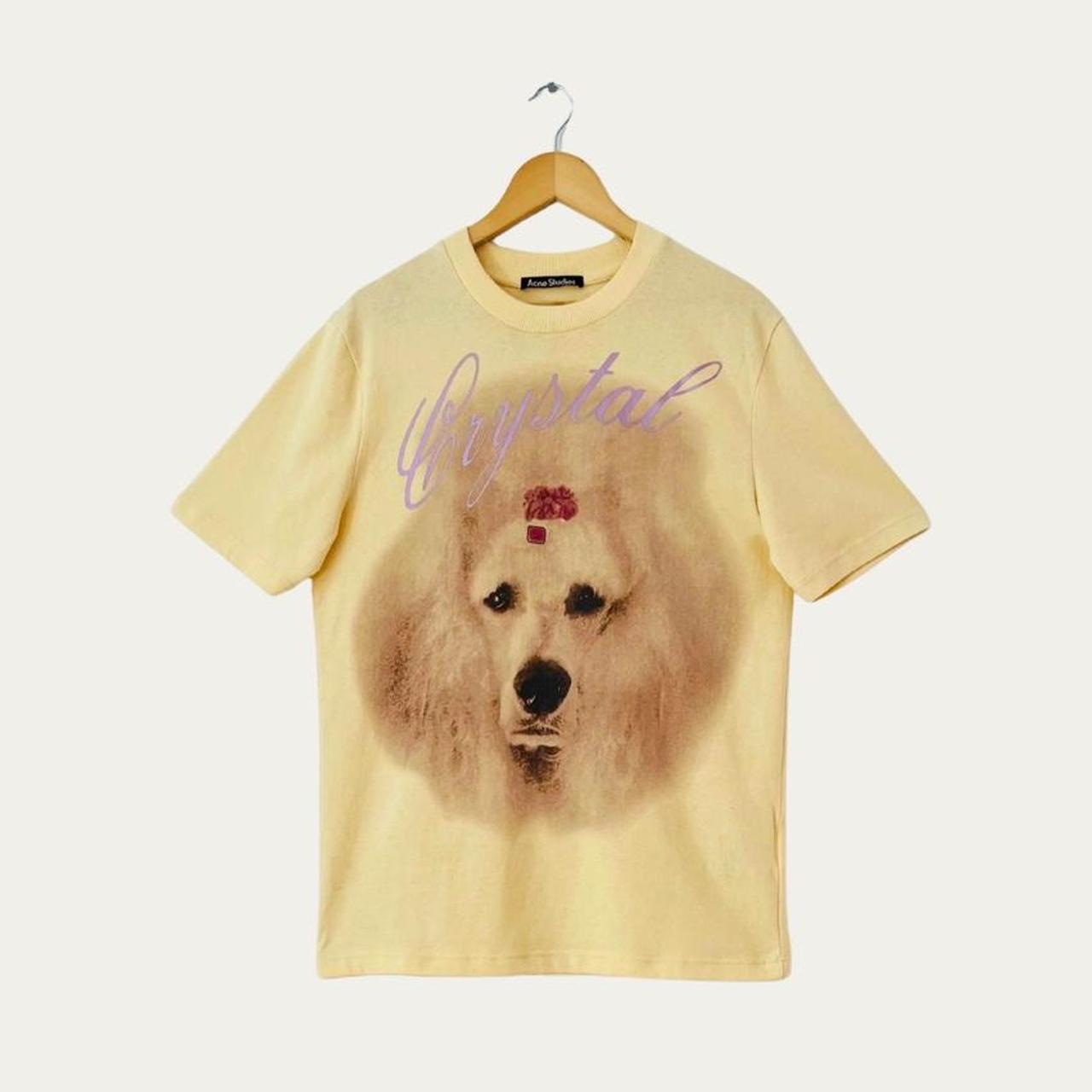 Acne Studios EXFORD Dog-Print Cotton-Jersey T-shirt.