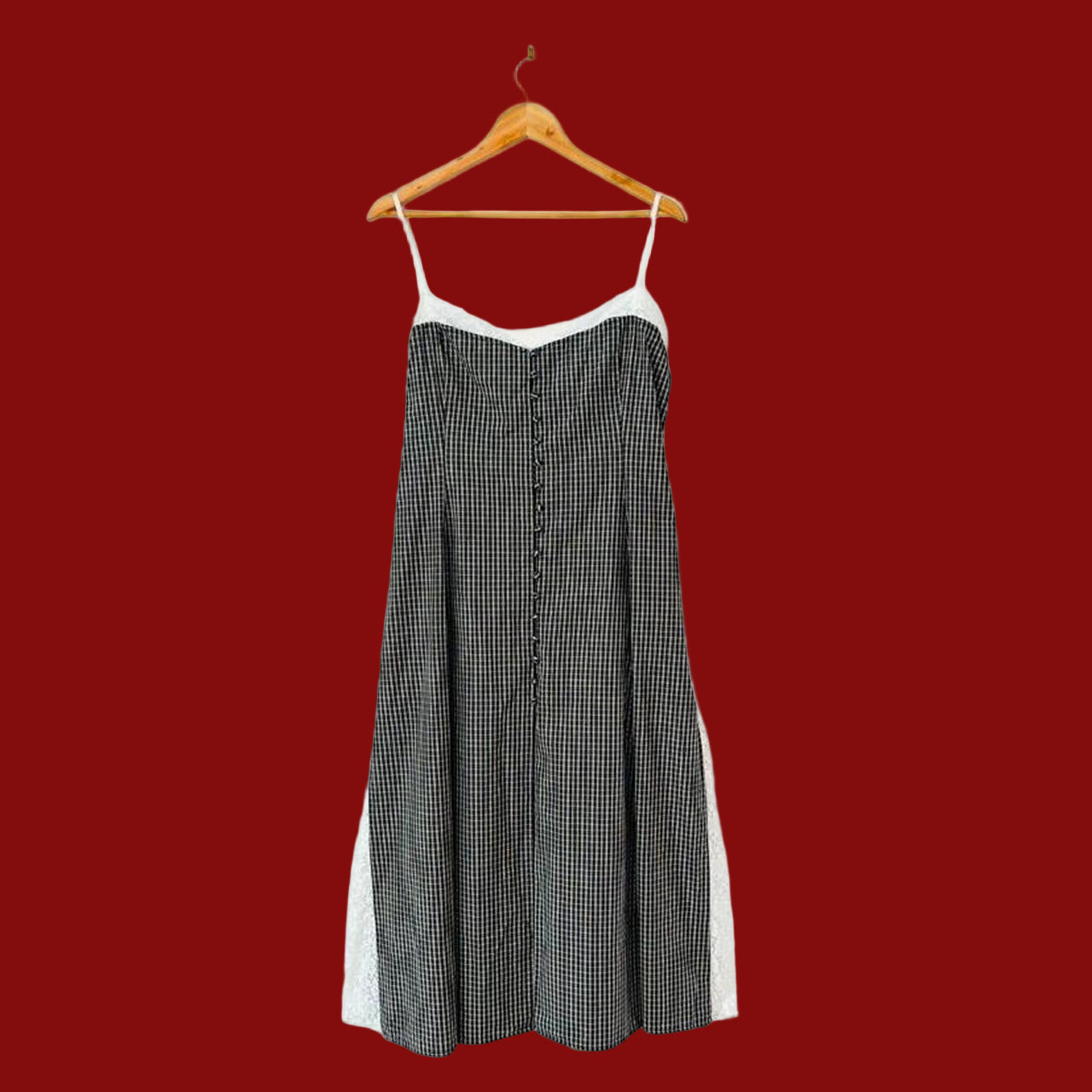 Katharina Lou FLORENCE Dress in Black/White Check.