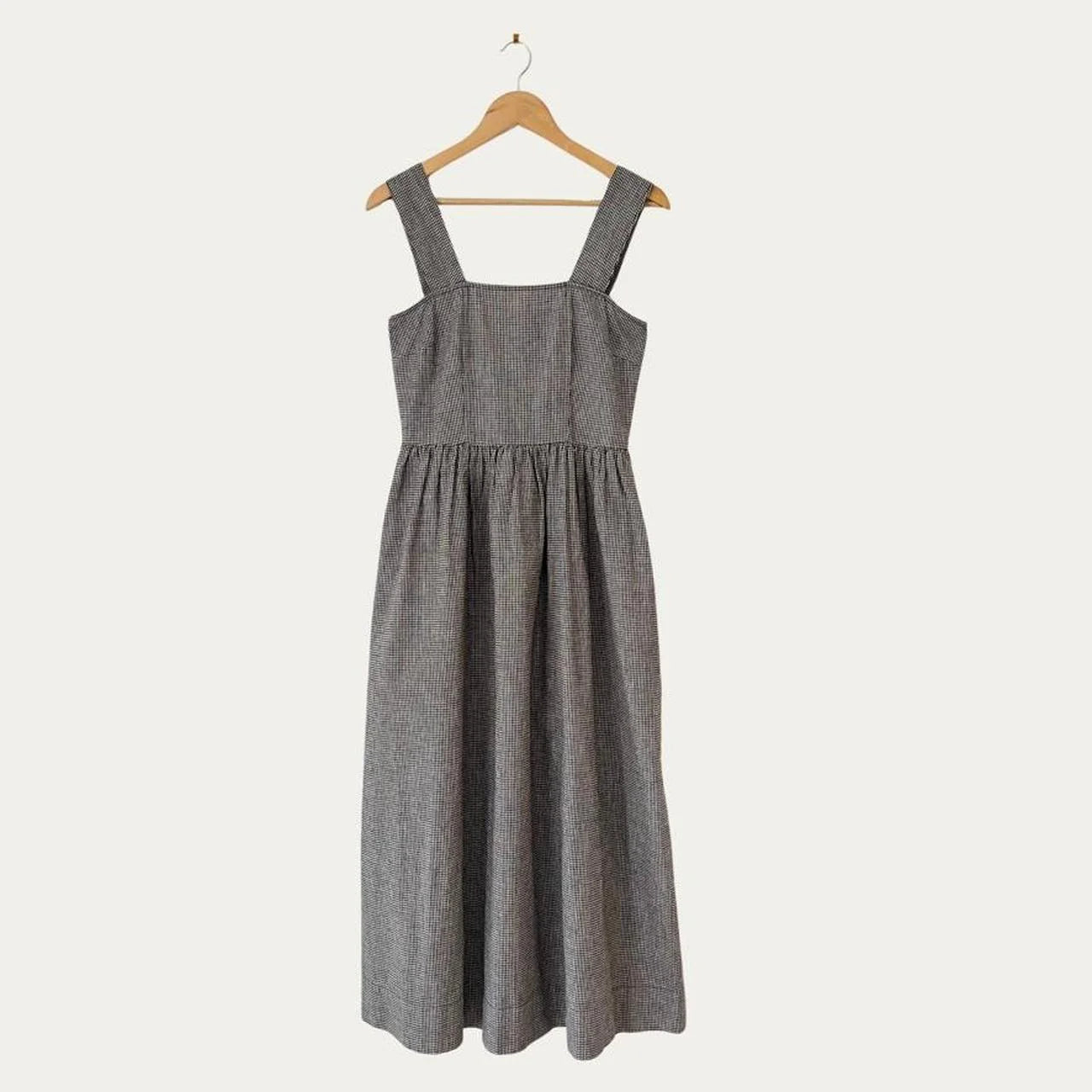 Permanent Vacation HEARTFELT Sundress in Black/White Gingham Size S.