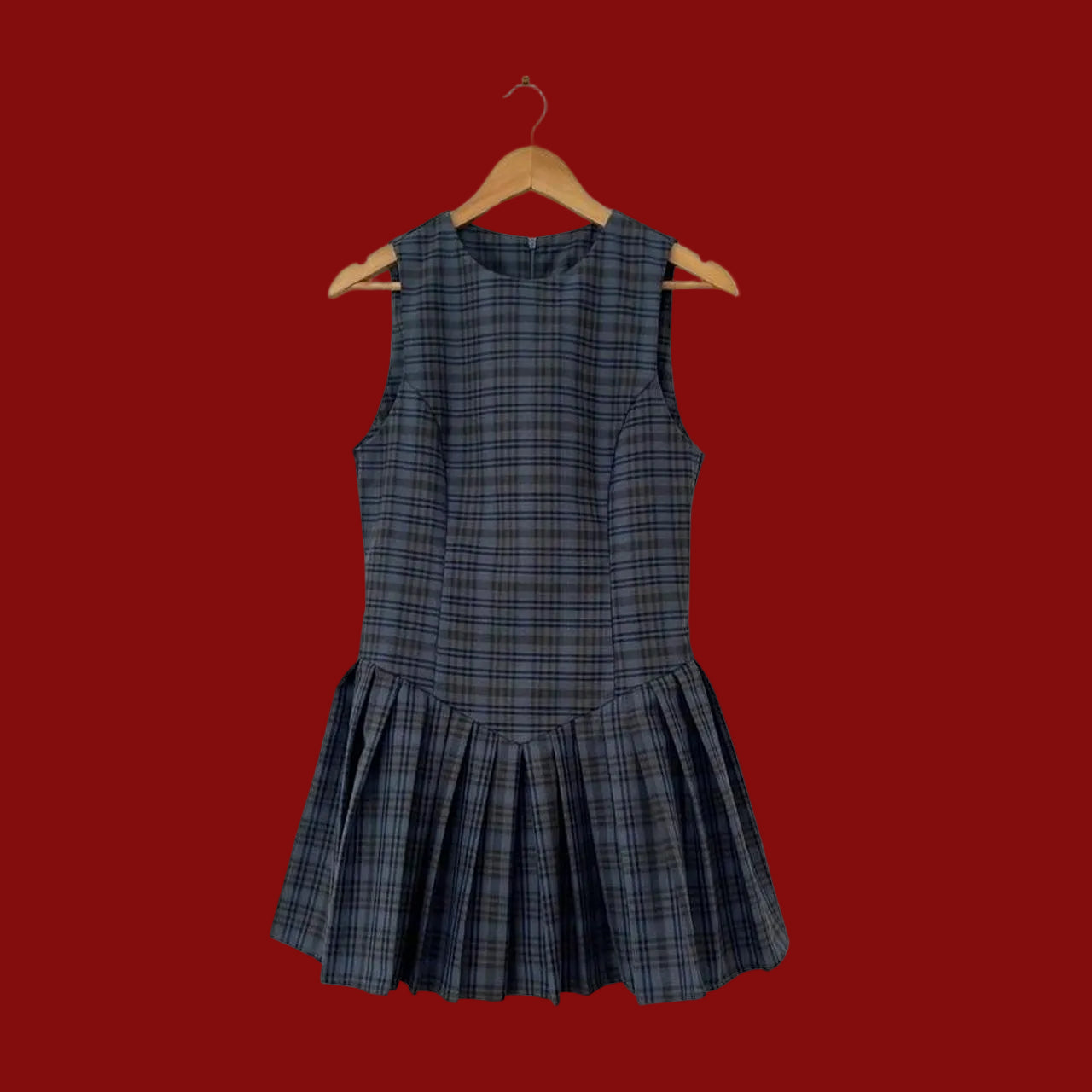 Katharina Lou TWIGGY Mini Dress in Grey Check.