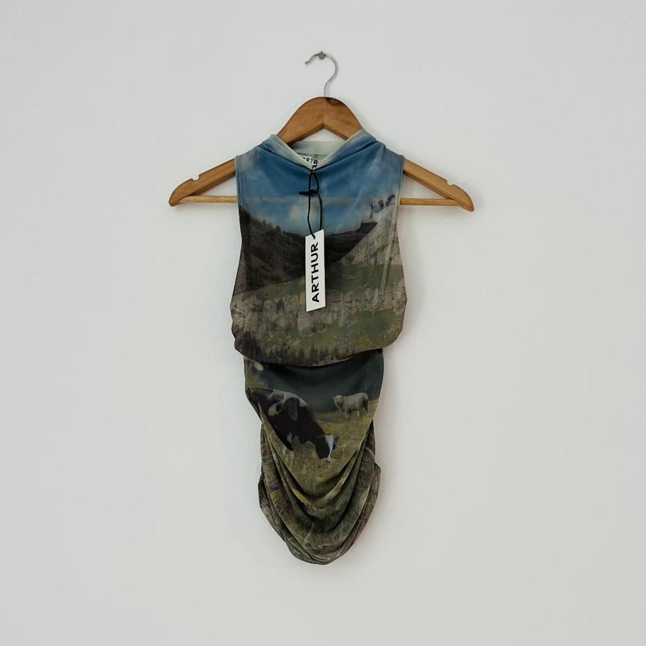 Arthur NWT Ruched Tank Top in Bucolic.