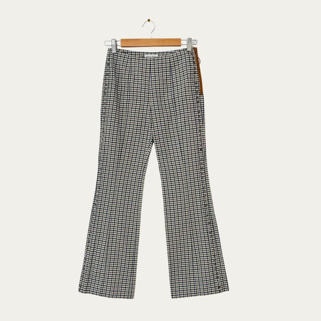 Sonia Rykiel Plaid Cropped Trucker Pants.