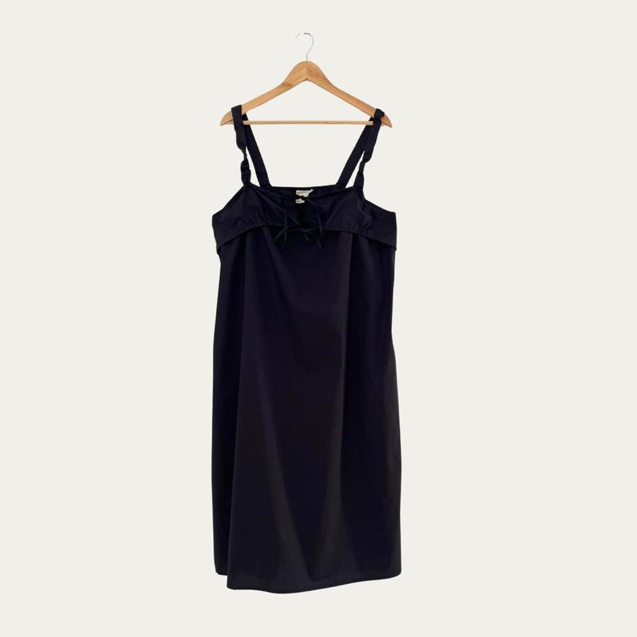 Deiji Studios RUCHED TIE Midi Dress in Black.