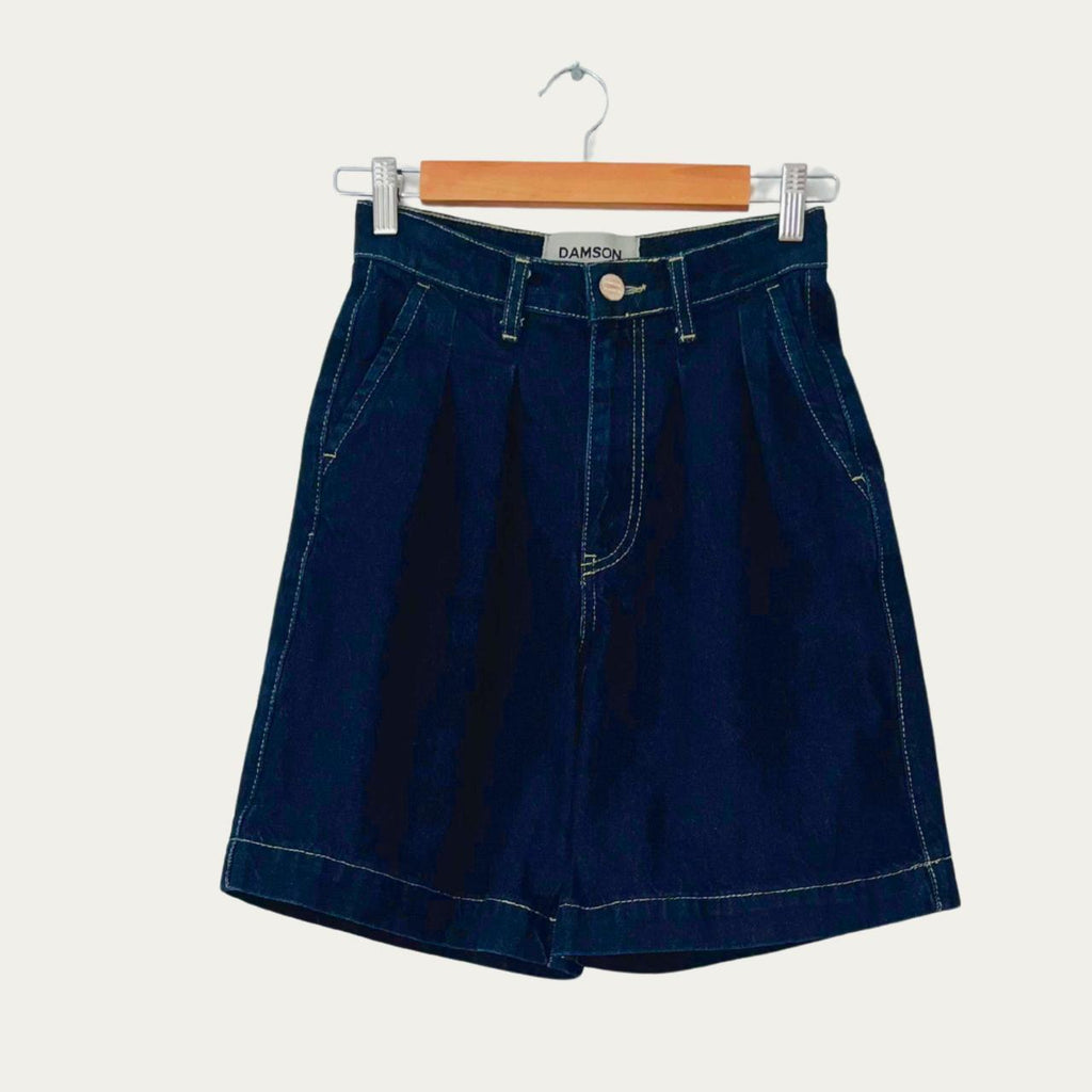 Damson Madder NOVA Jorts in Indigo.