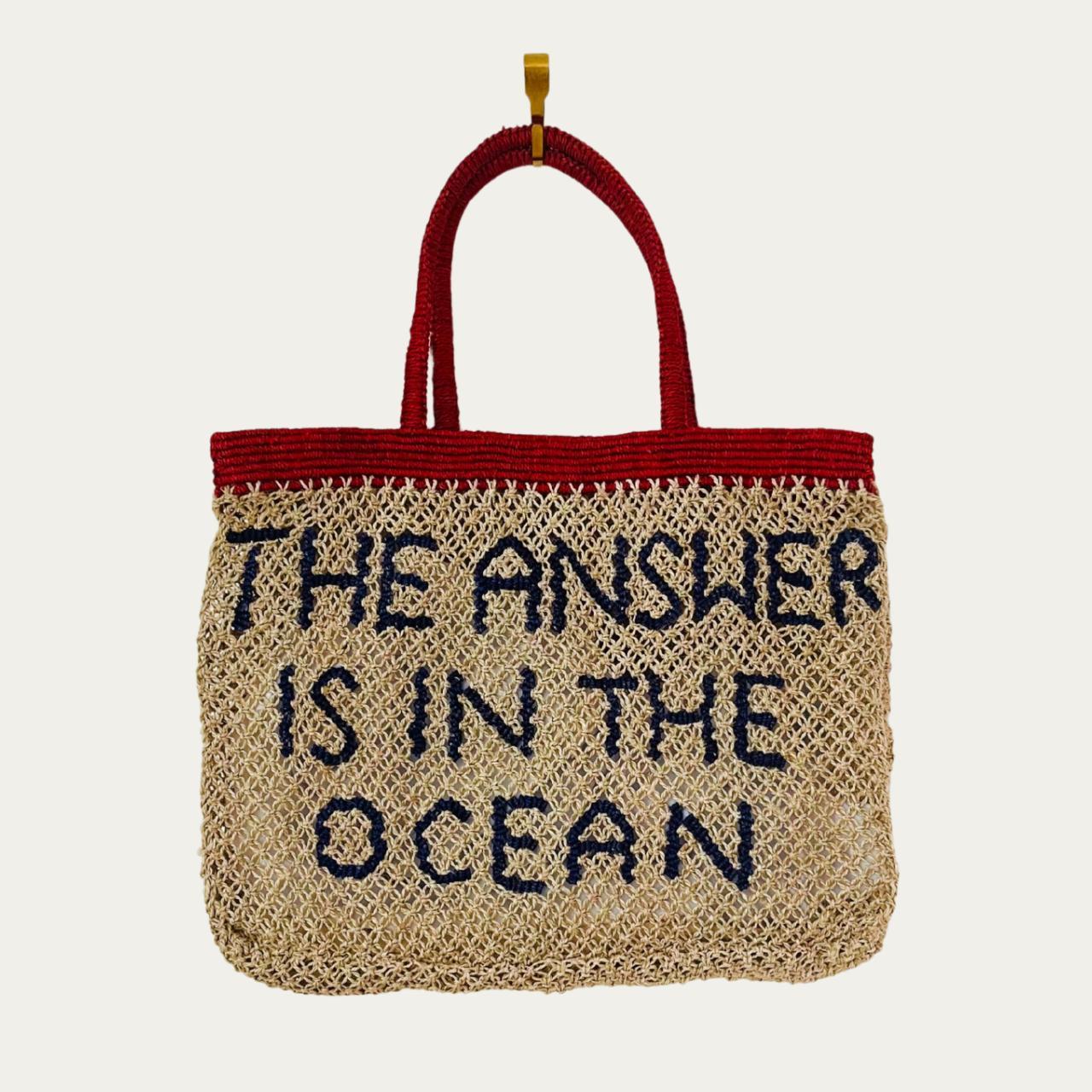 Maggie Marilyn THE ANSWER IS THE OCEAN Tote Bag.