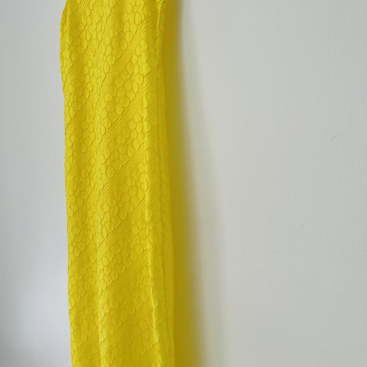 Alpha60 Floral Pleated Maxi Dress in Yellow.