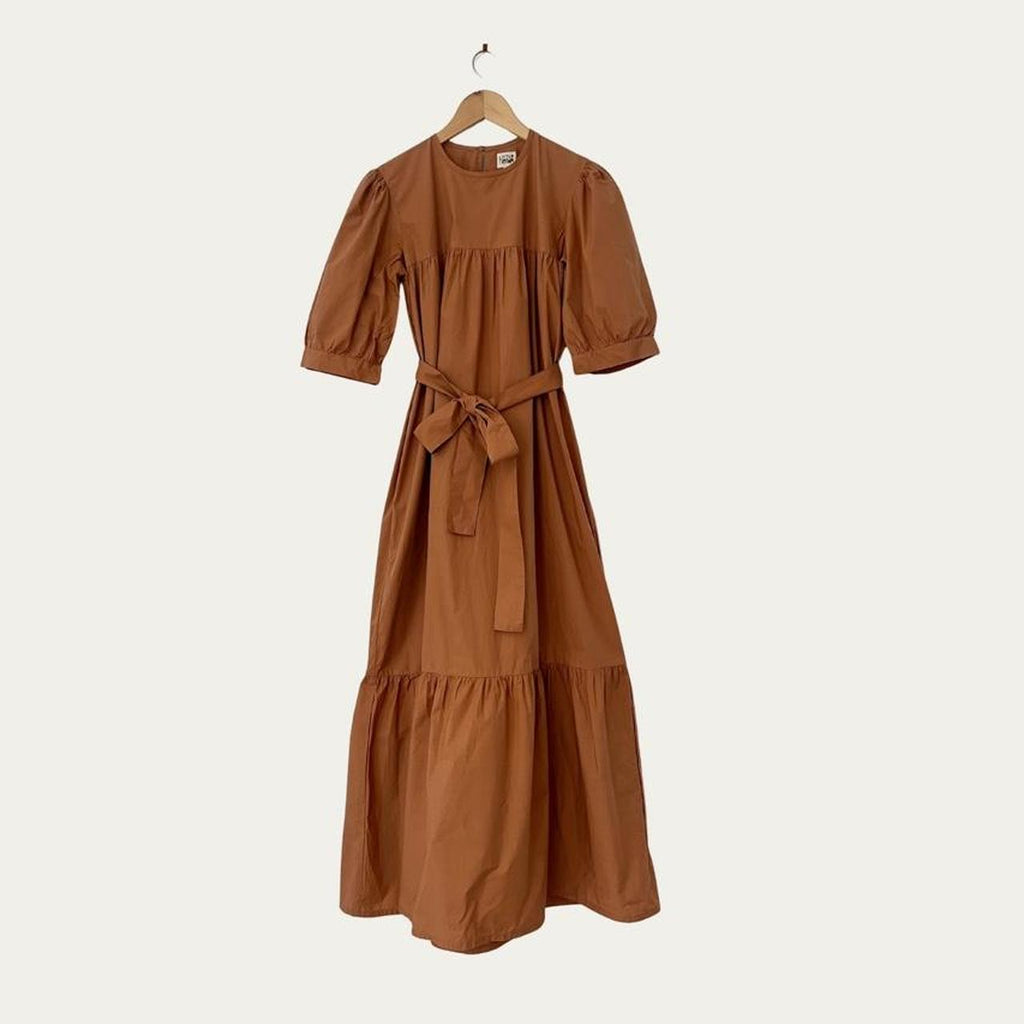 Little Tienda Maxi Dress in Brown.