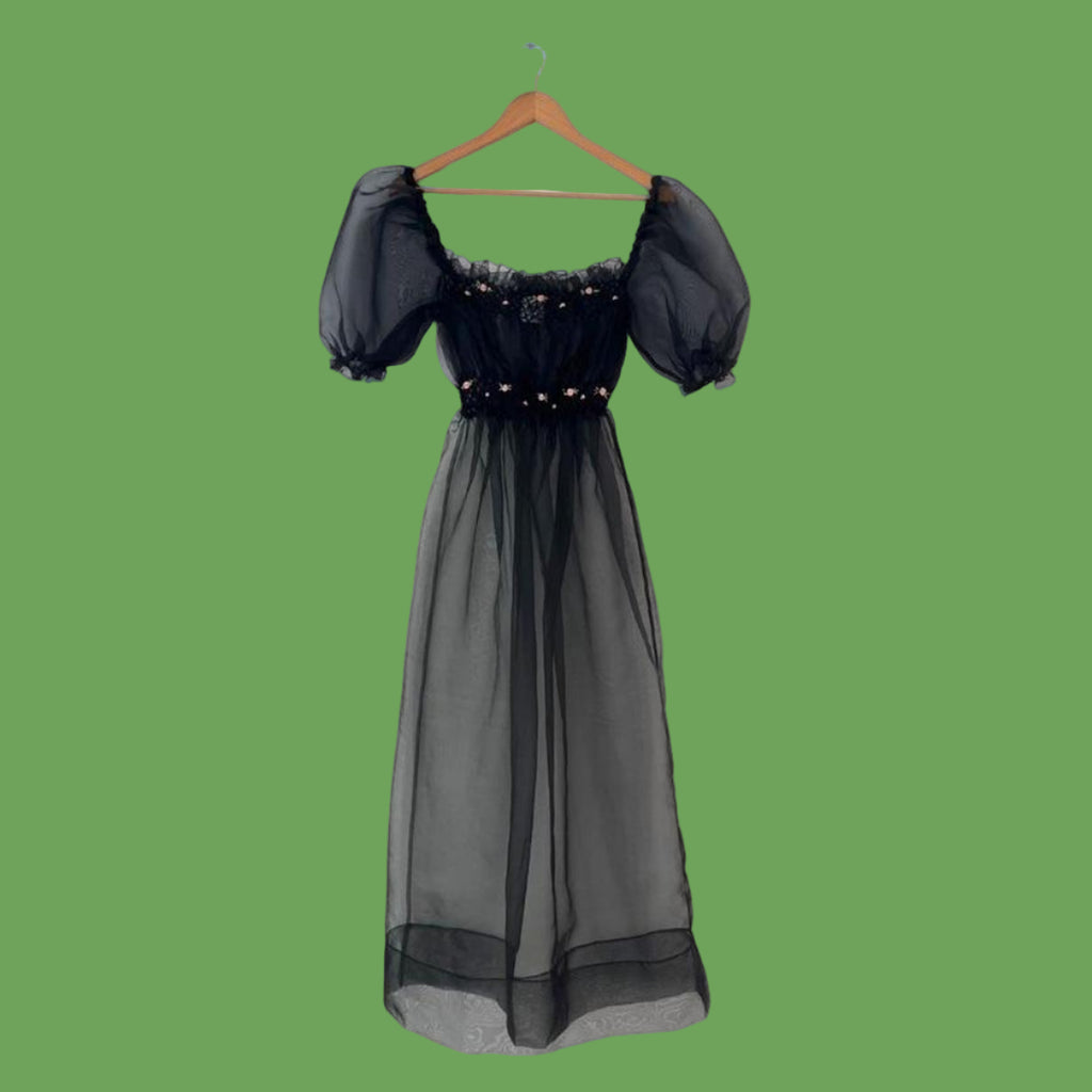 Tach CORA Organza Dress in Black.