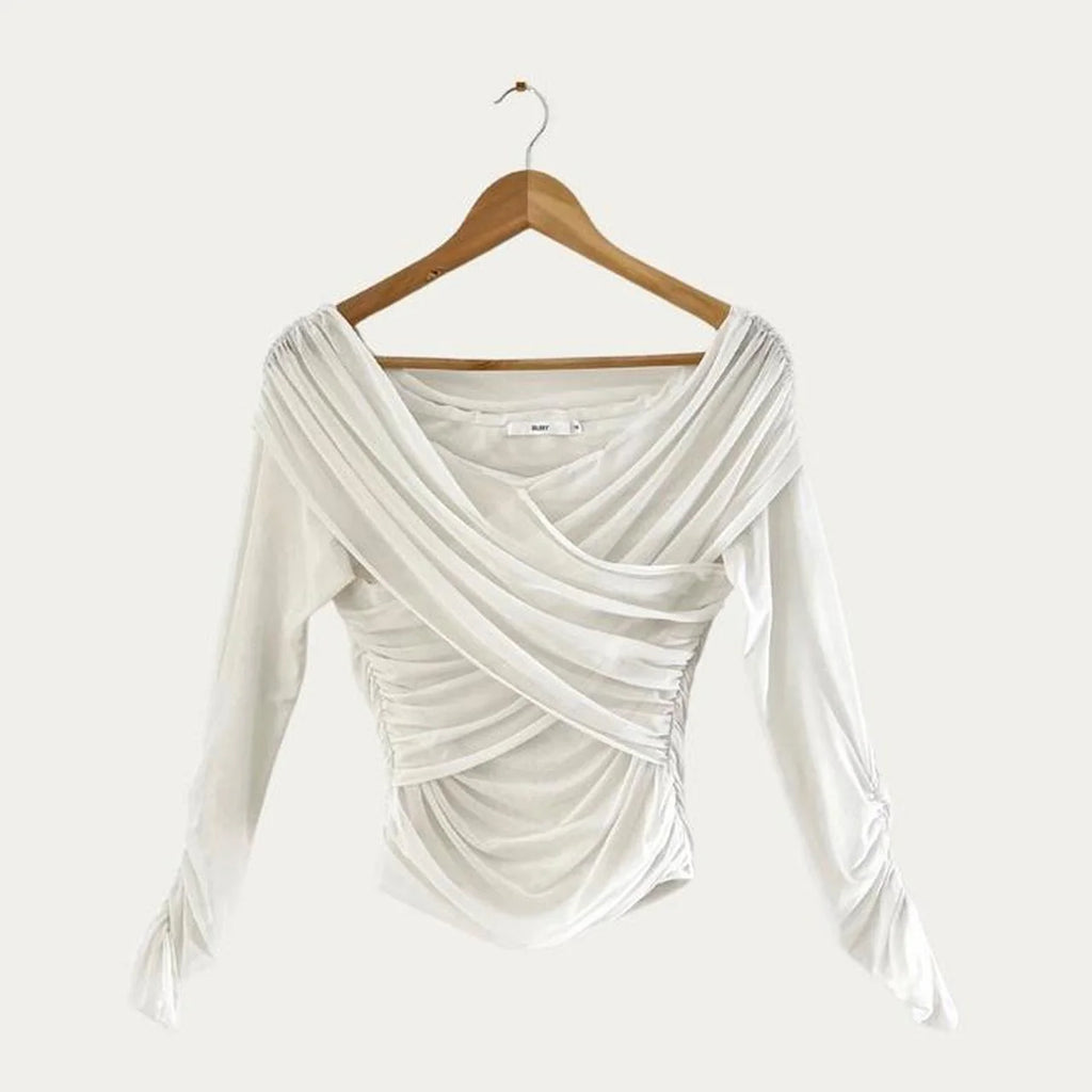 Ruby NZ GENE Mesh Top in White Size 12.