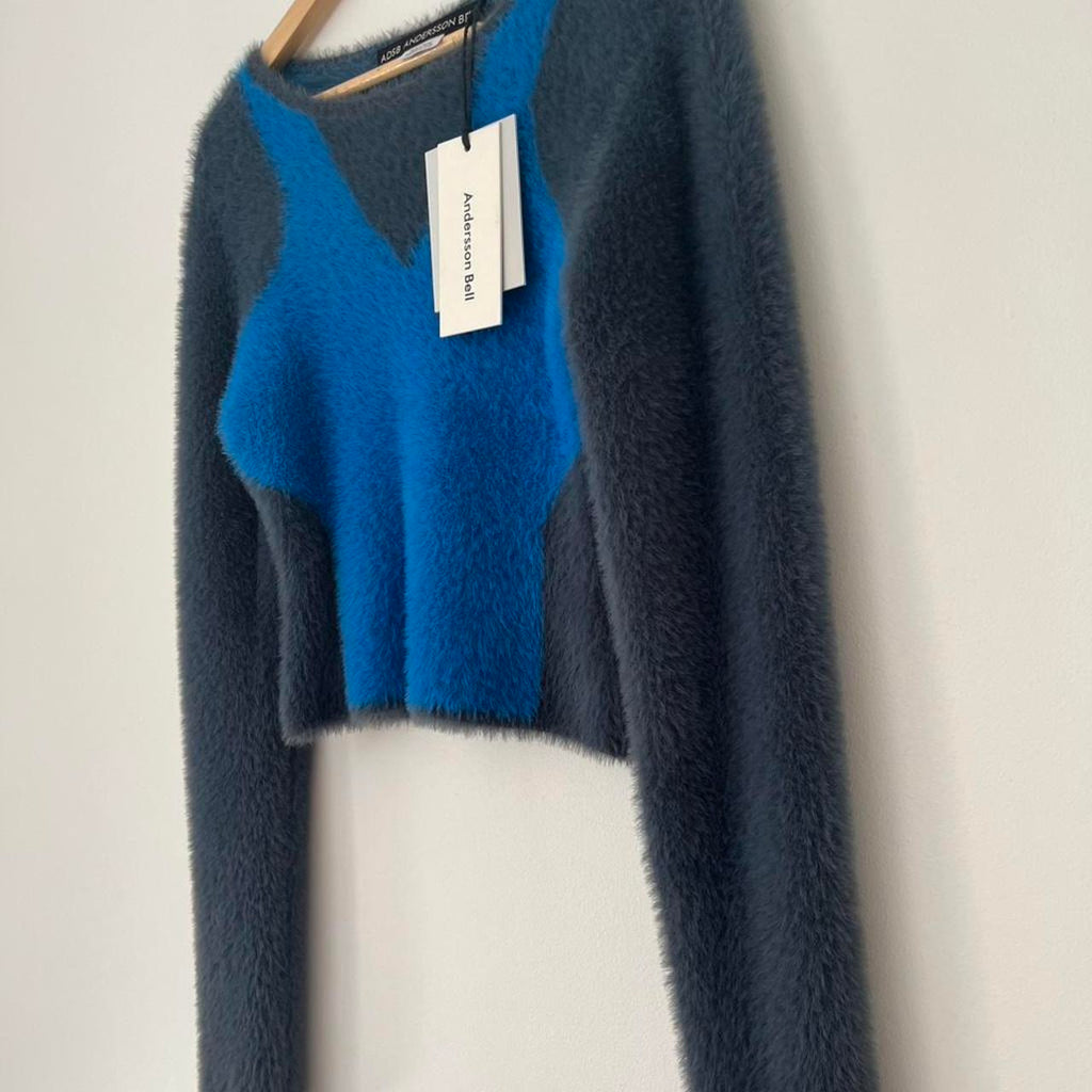 Andersson Bell BNWT ERIN Colour Block Top in Grey.