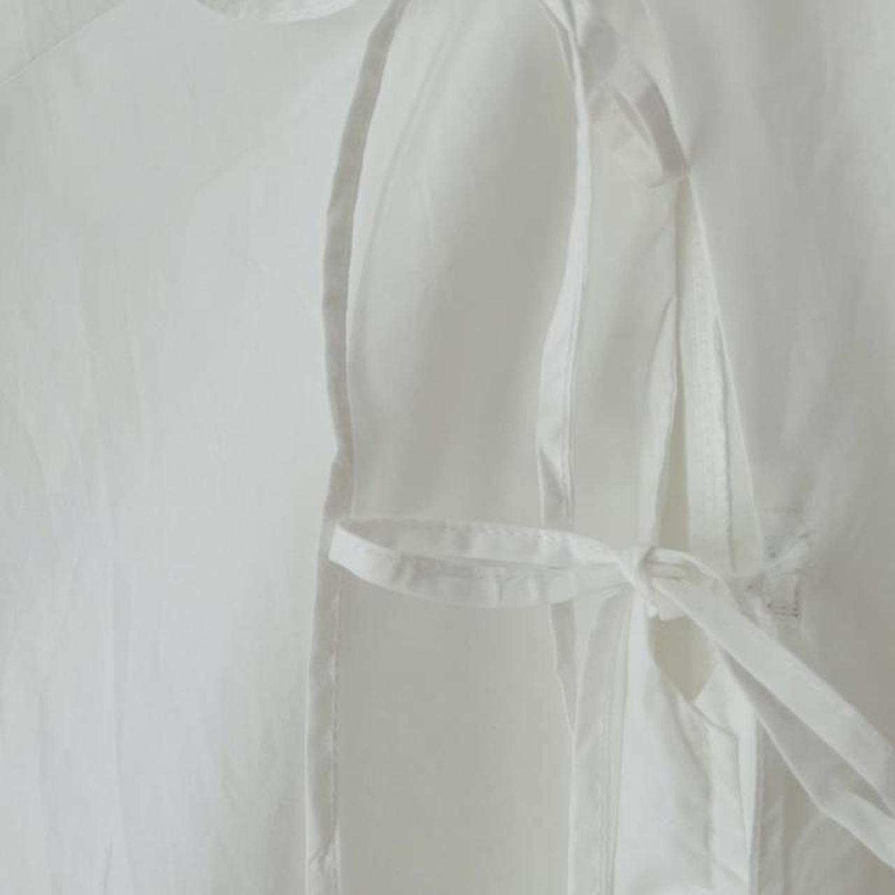 Deiji Studios BNWT Open Tie Mini Dress in White.