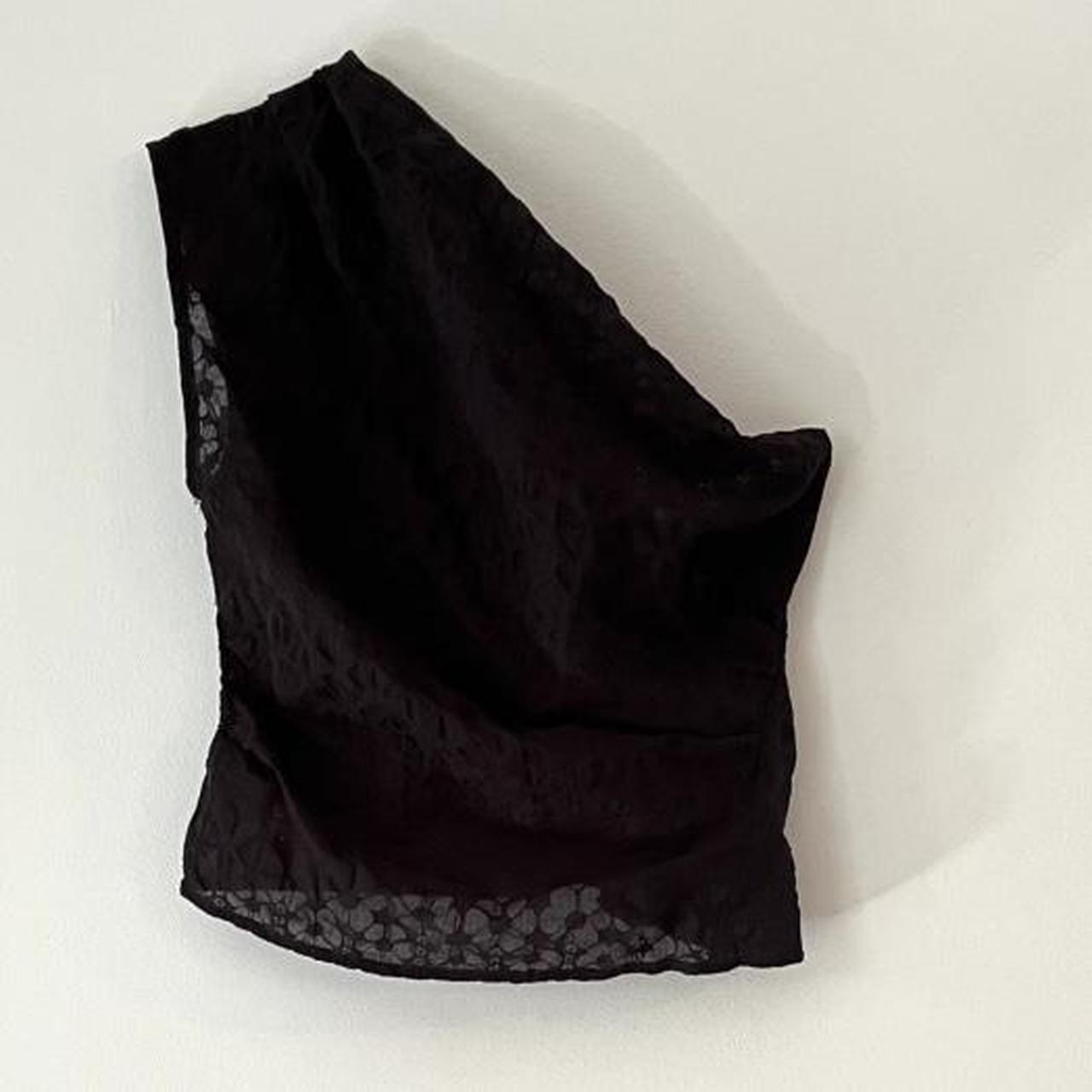 Muse The Label ORA One Shoulder Top in Black Floral.