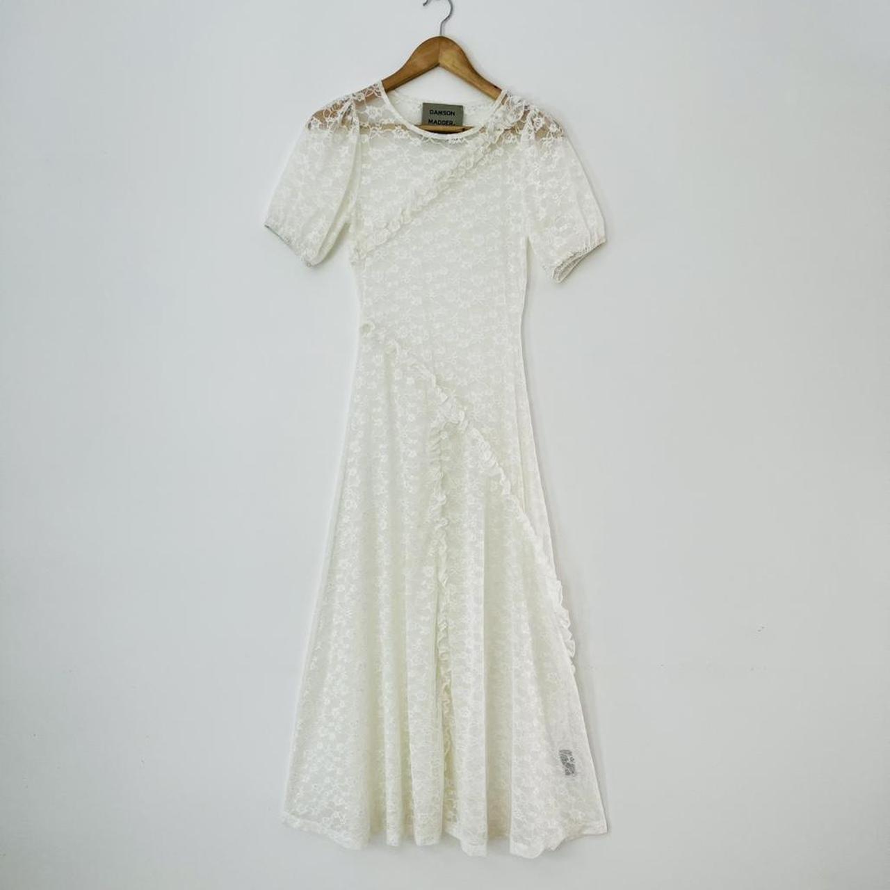 Damson Madder LEILA Flower Lace Maxi Dress.