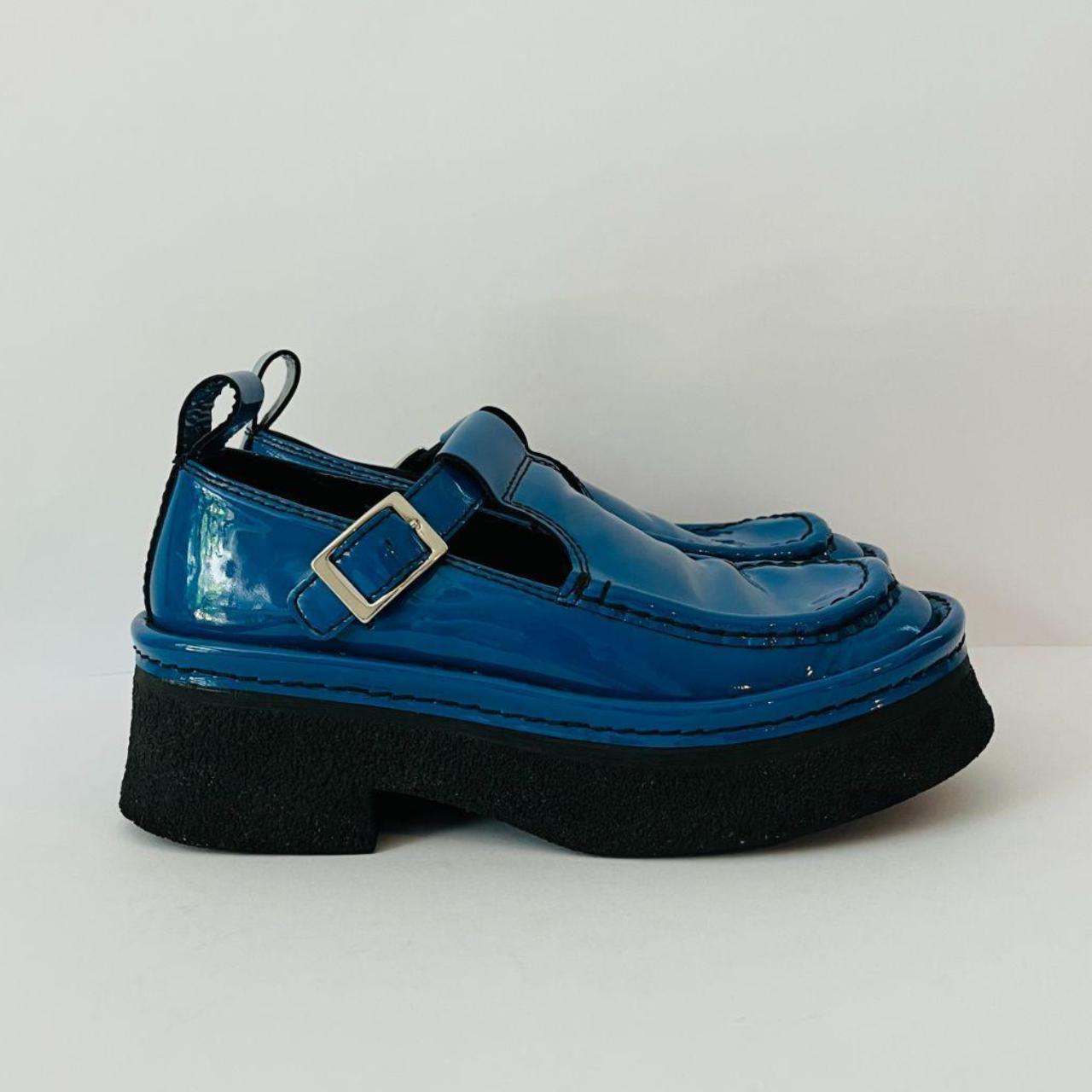 Miista E8 CATHY Brogue Maryjanes in Blue.