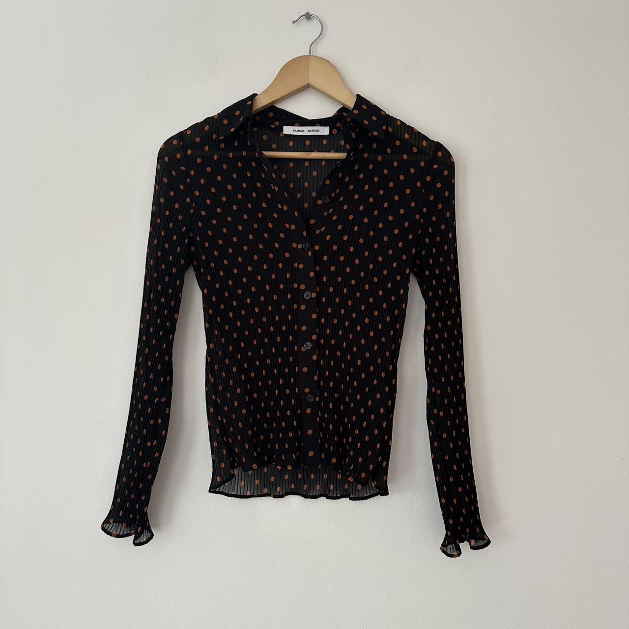 Samsoe Samsoe MATHILDE Dotted Pleated Shirt.