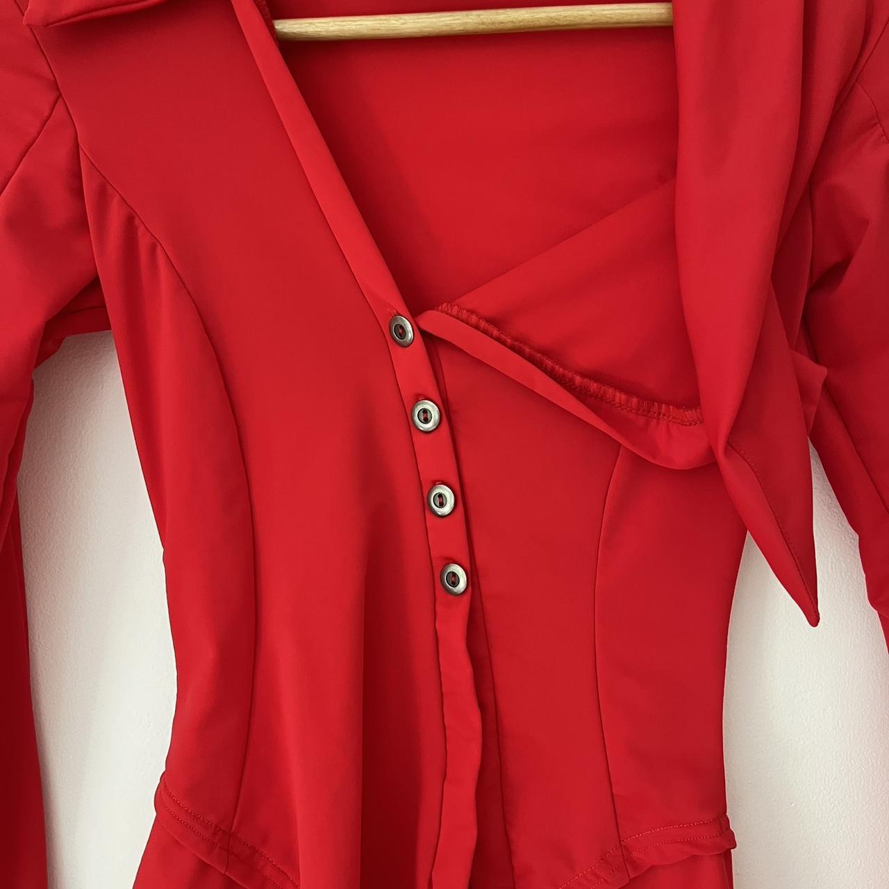 Karla Laidlaw SAILOR Shirt in Red.