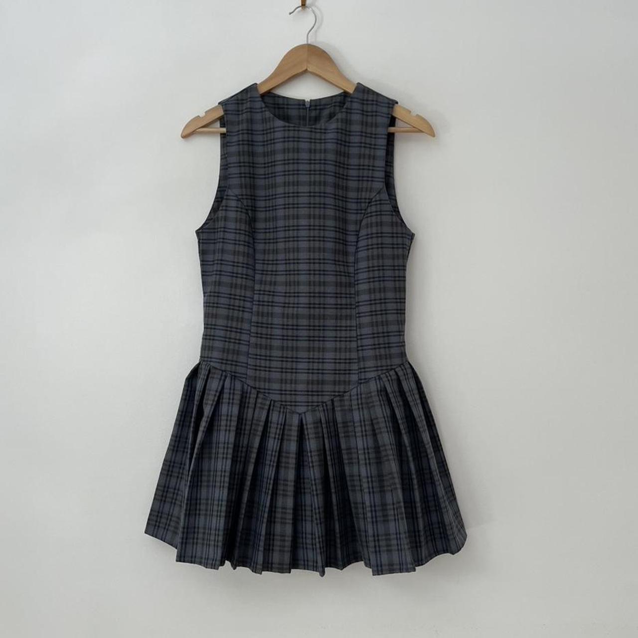 Katharina Lou TWIGGY Mini Dress in Grey Check.